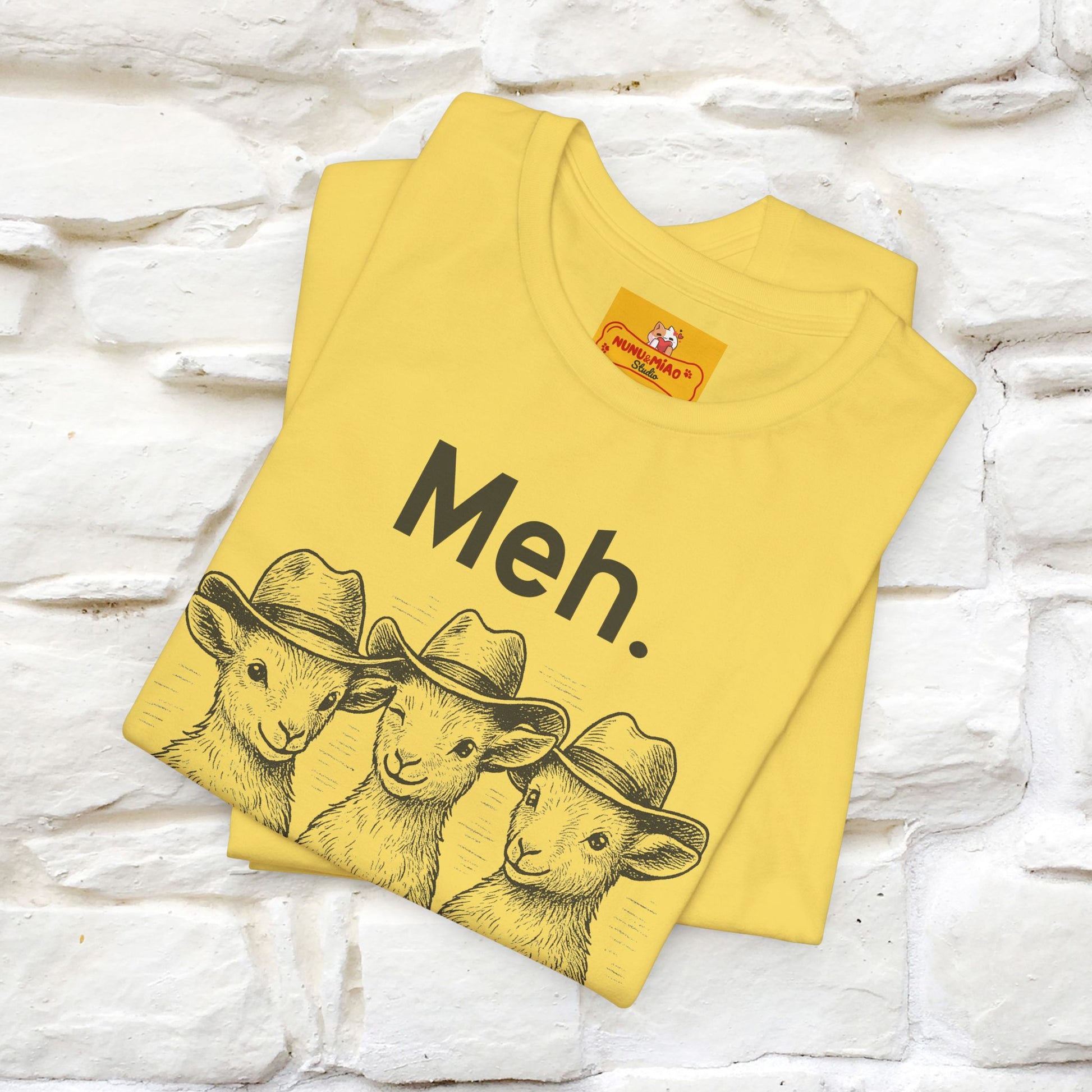 "Meh" Cute T-shirt |Nunu&Miao Studio - Nunu&Miao Studio