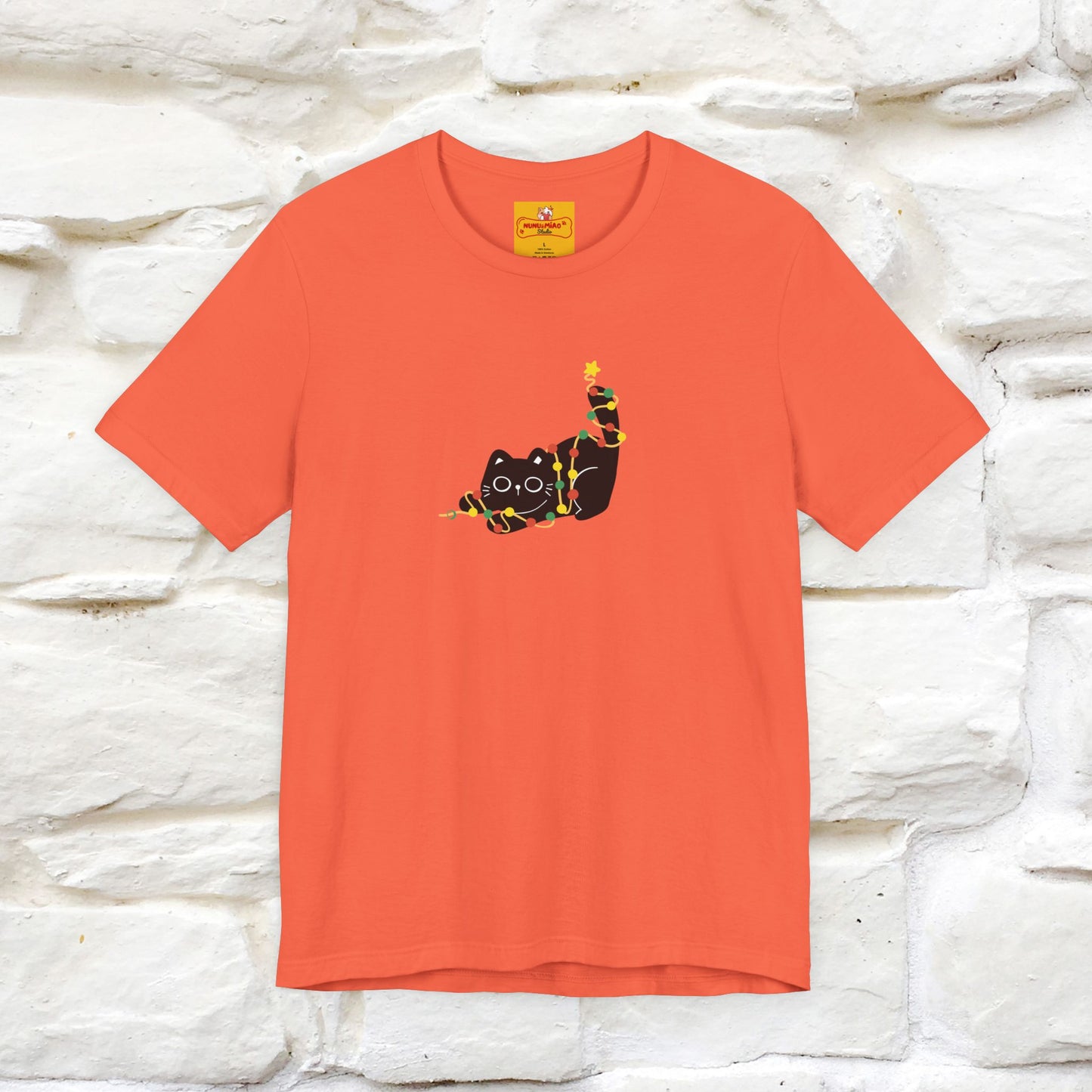 ''Be The Light" Cat T-Shirt| Front & Back Design | Nunu&Miao Studio