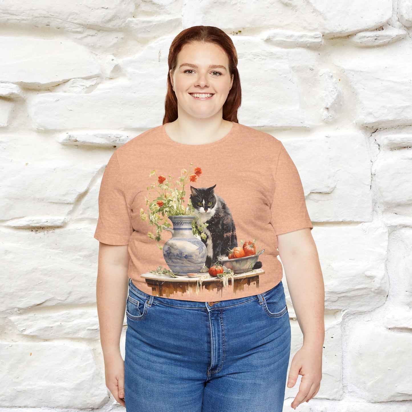 ''THe Cat and The Vase '' T-shirt for Men and Women 100% Cotton* - Nunu&Miao Studio