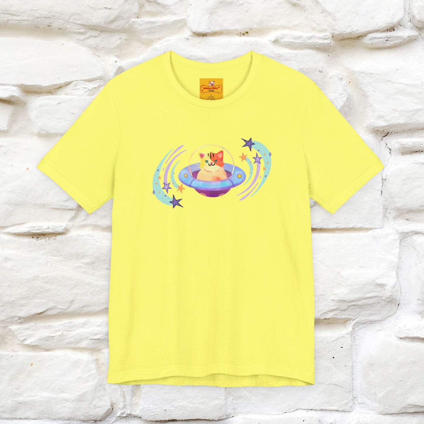 "Stay Positive'' Cat T-Shirt | Front & Back Design | Nunu&Miao Studio