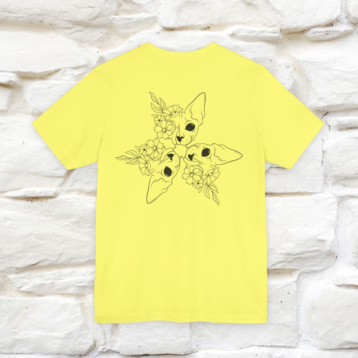 "Trinity'' Cat T-Shirt Front and Back Design | Nunu&Miao Studio