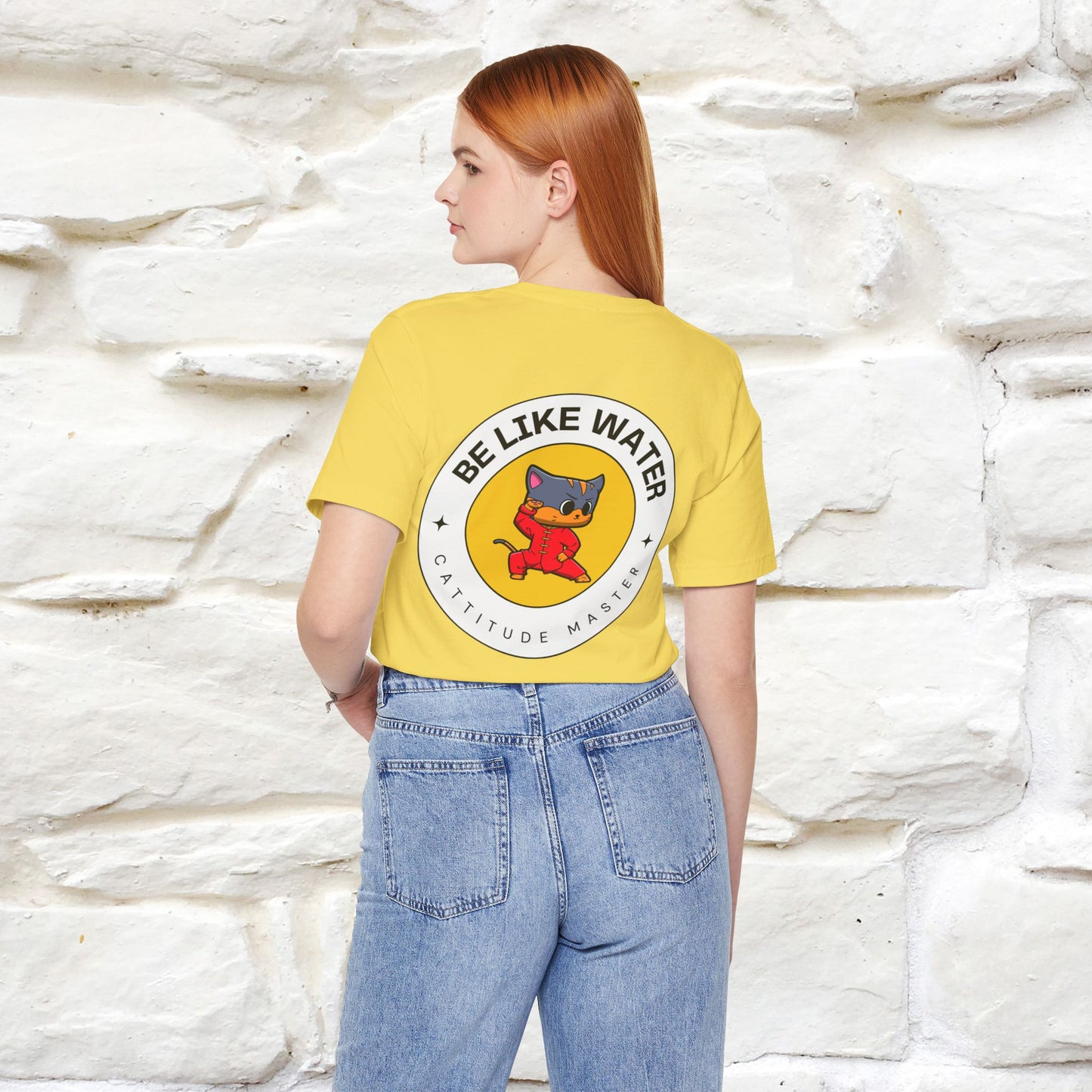 "Be Like Water: Cattitude Master | Cat T-Shirt |Nunu&Miao Studio