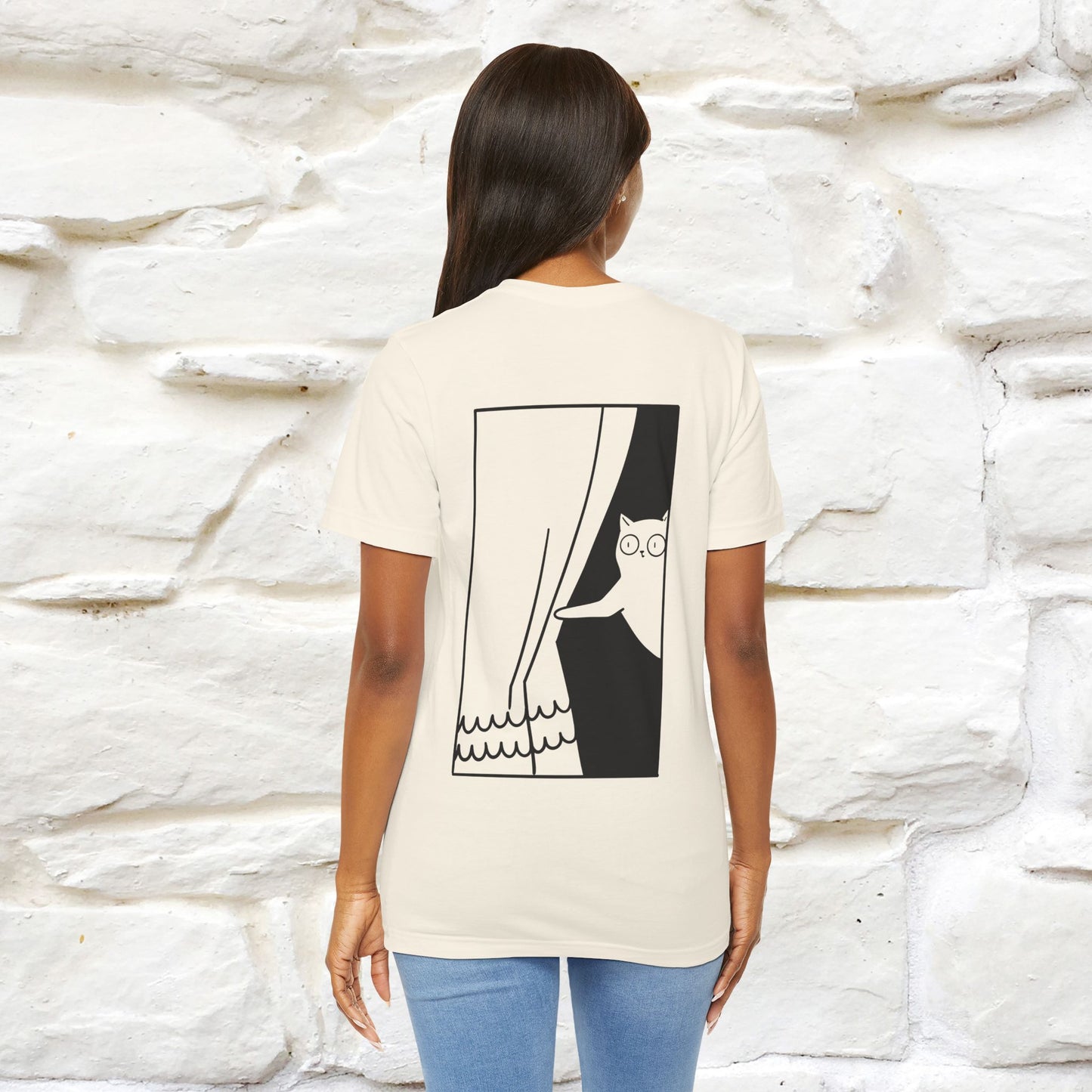 “Don’t trust atoms… they make up everything.” | Cat T-Shirt | Front & Back Design | Nunu&Miao Studio