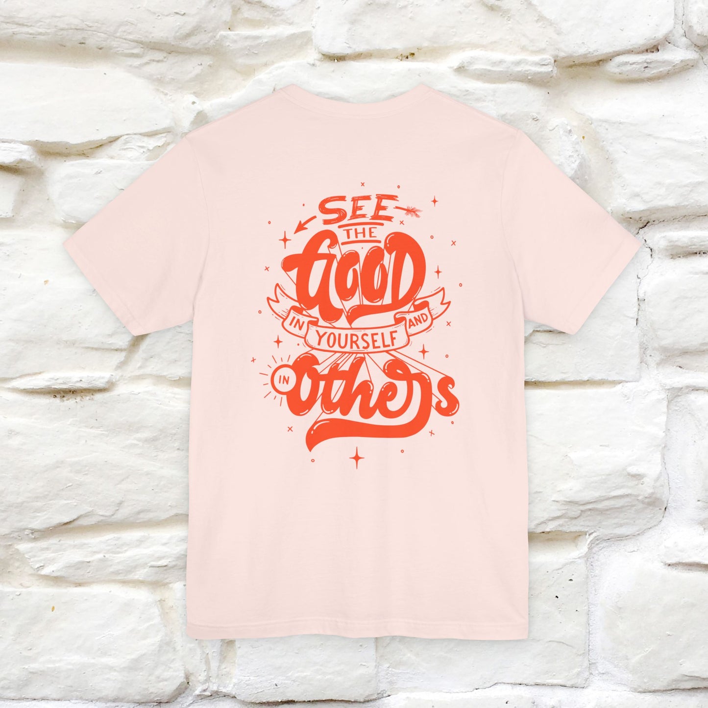 "See the Good in Yourself and Others" Cat T-Shirt | Front & Back Design | Nunu&Miao Studio