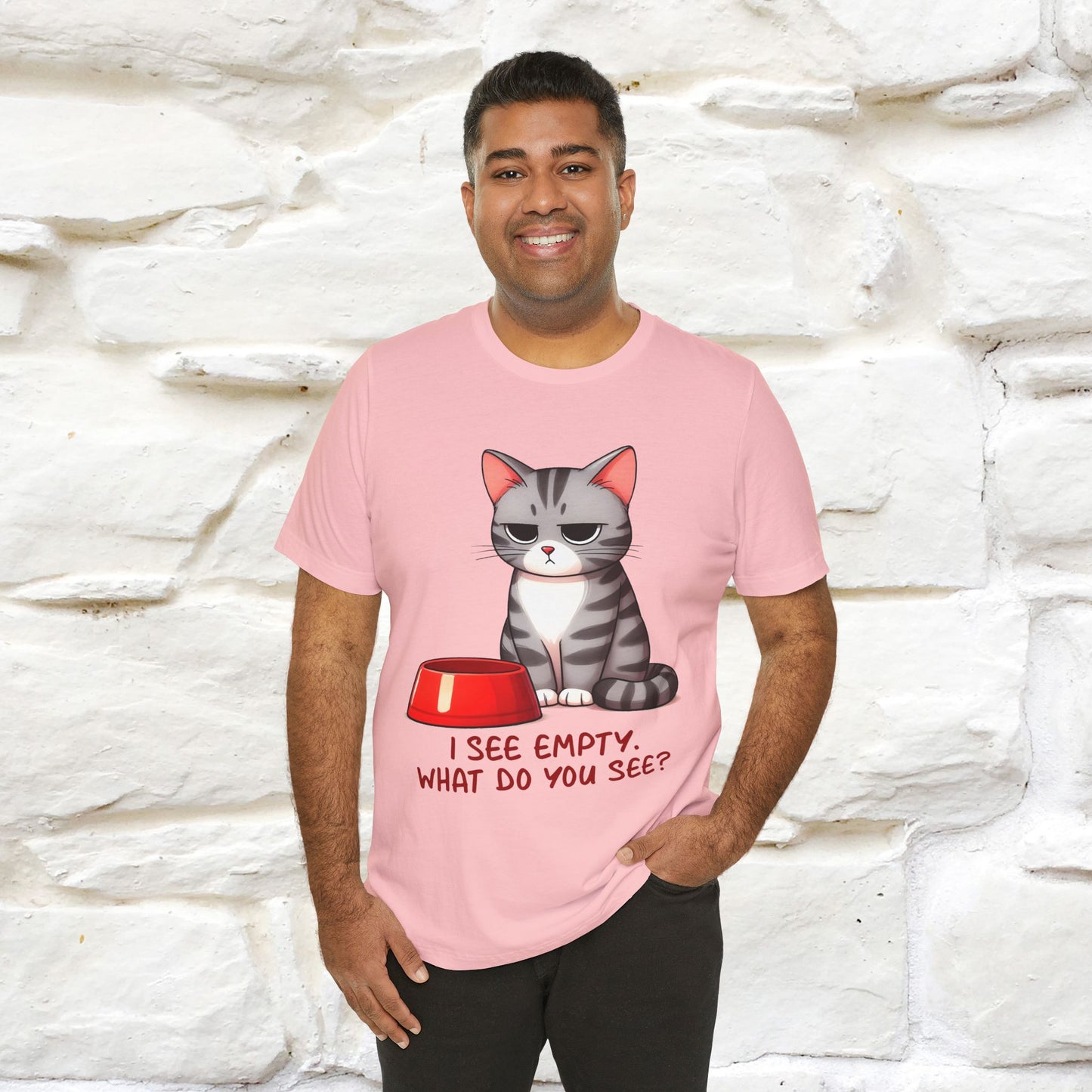 "I See Empty. What Do You See" | Cat T-Shirt | Nunu&Miao Studio