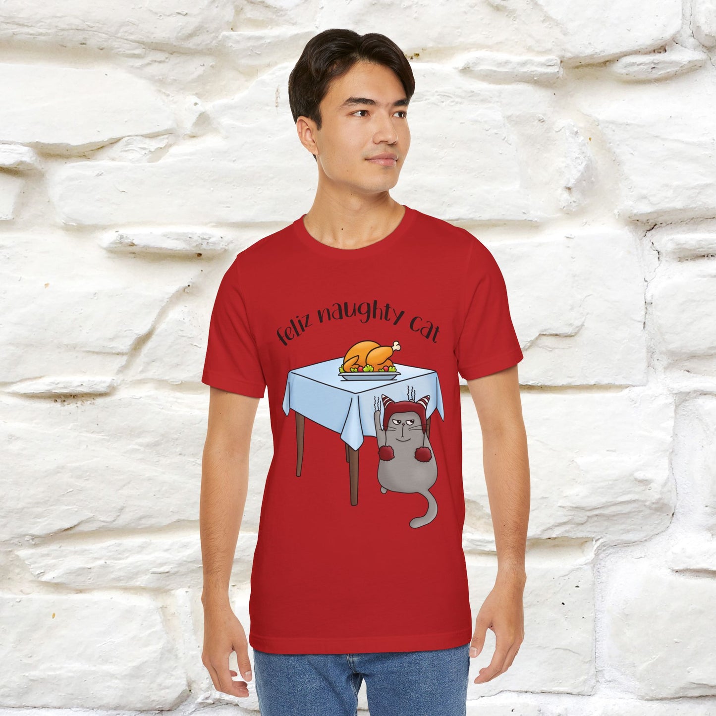 "Feliz Naughty Cat" |Funny Cat T-Shirt | Nunu&Miao Studio