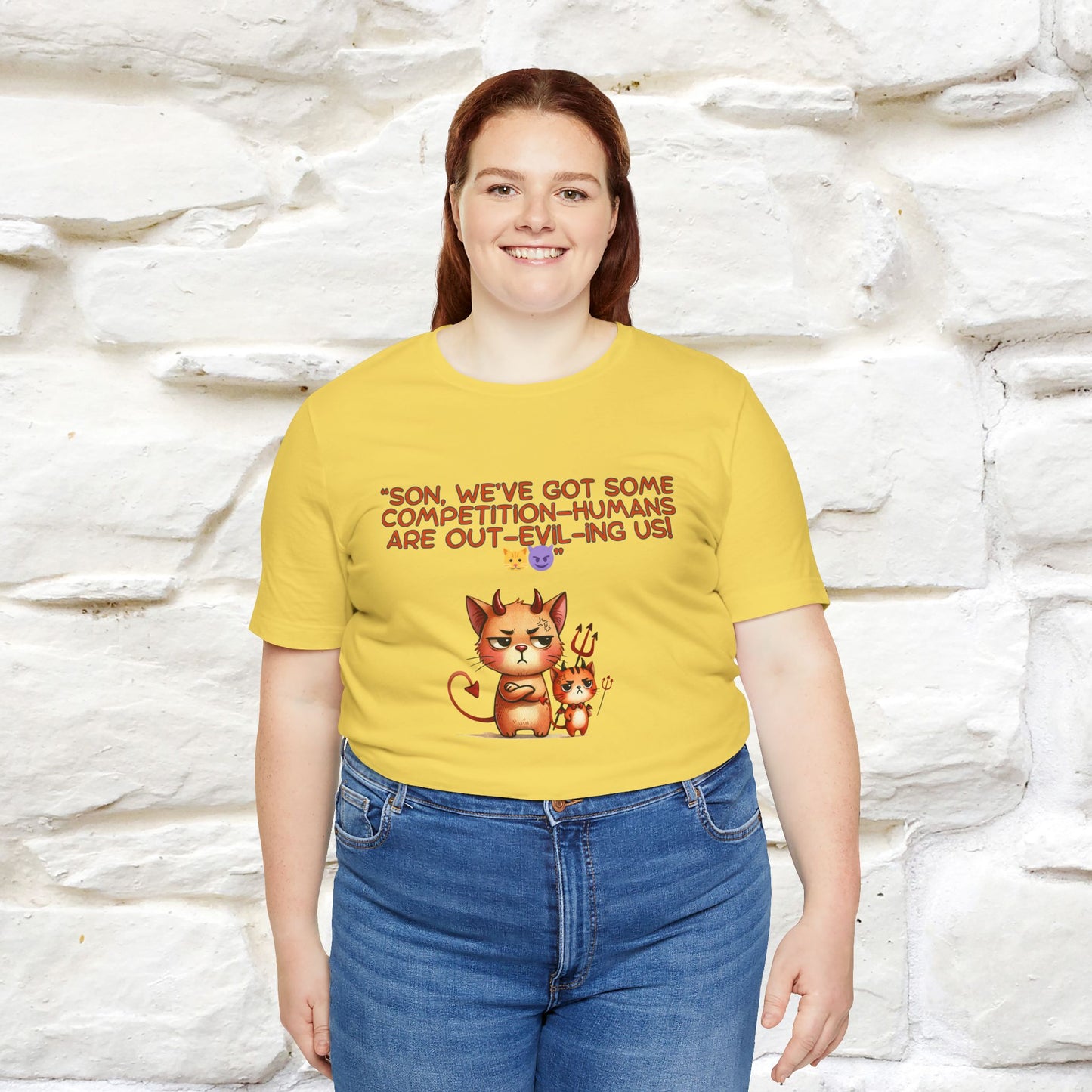 "Humans Are Out-Evil-Ing Us." Cat T-shirt |Nunu&Miao Studio - Nunu&Miao Studio