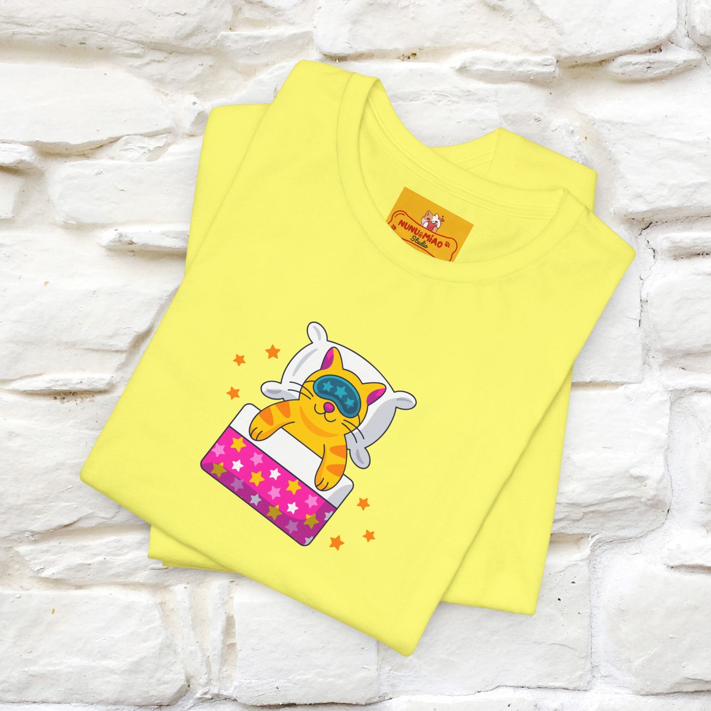 "I Am Sorry I Have Plans With My Bed" | Cat T-Shirt | Front & Back Design | Nunu&Miao Studio