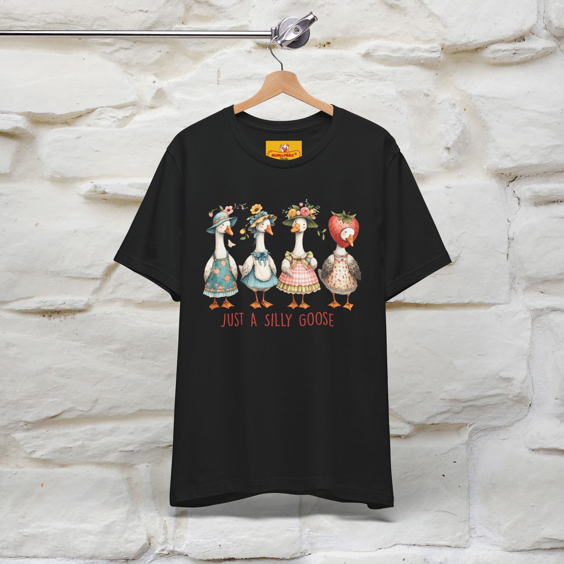 "Just A Silly Goose" Cute T-shirt |Nunu&Miao Studio - Nunu&Miao Studio