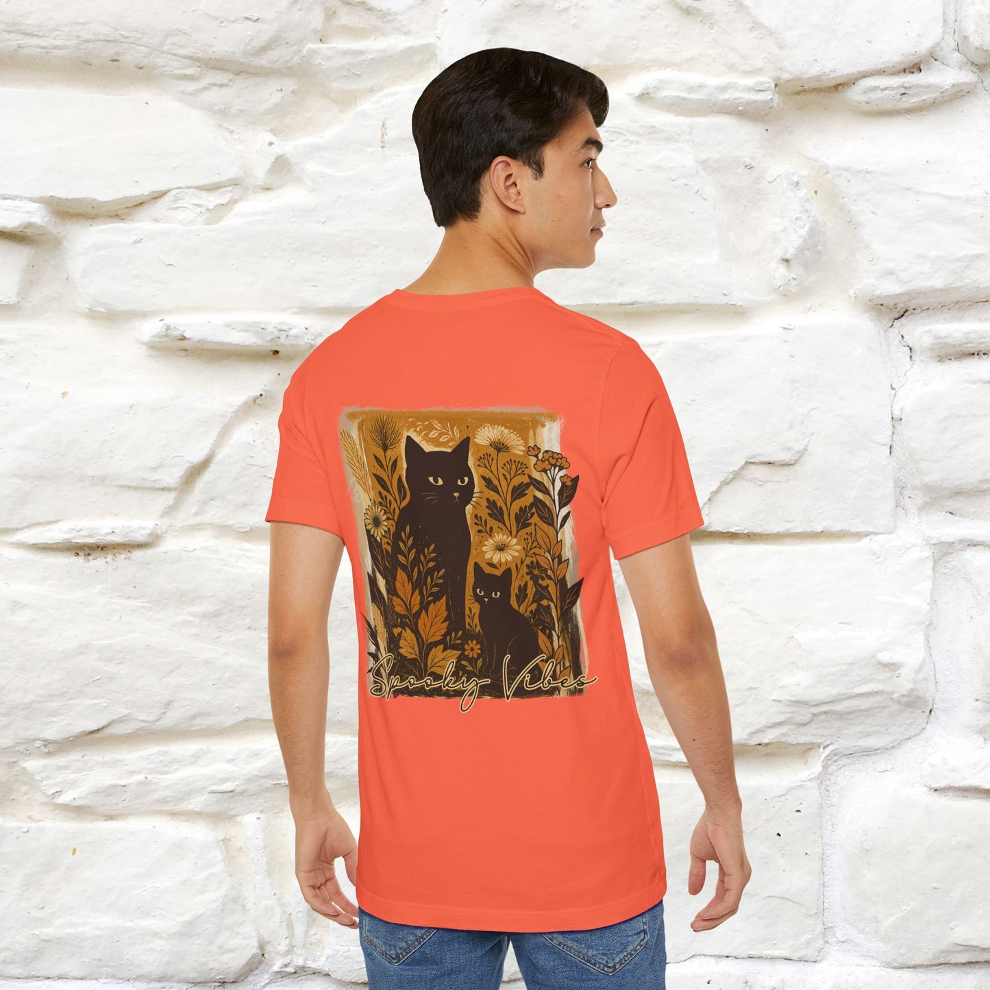 "Spooky Vibes" Cat T-shirt |Nunu&Miao Studio - Nunu&Miao Studio