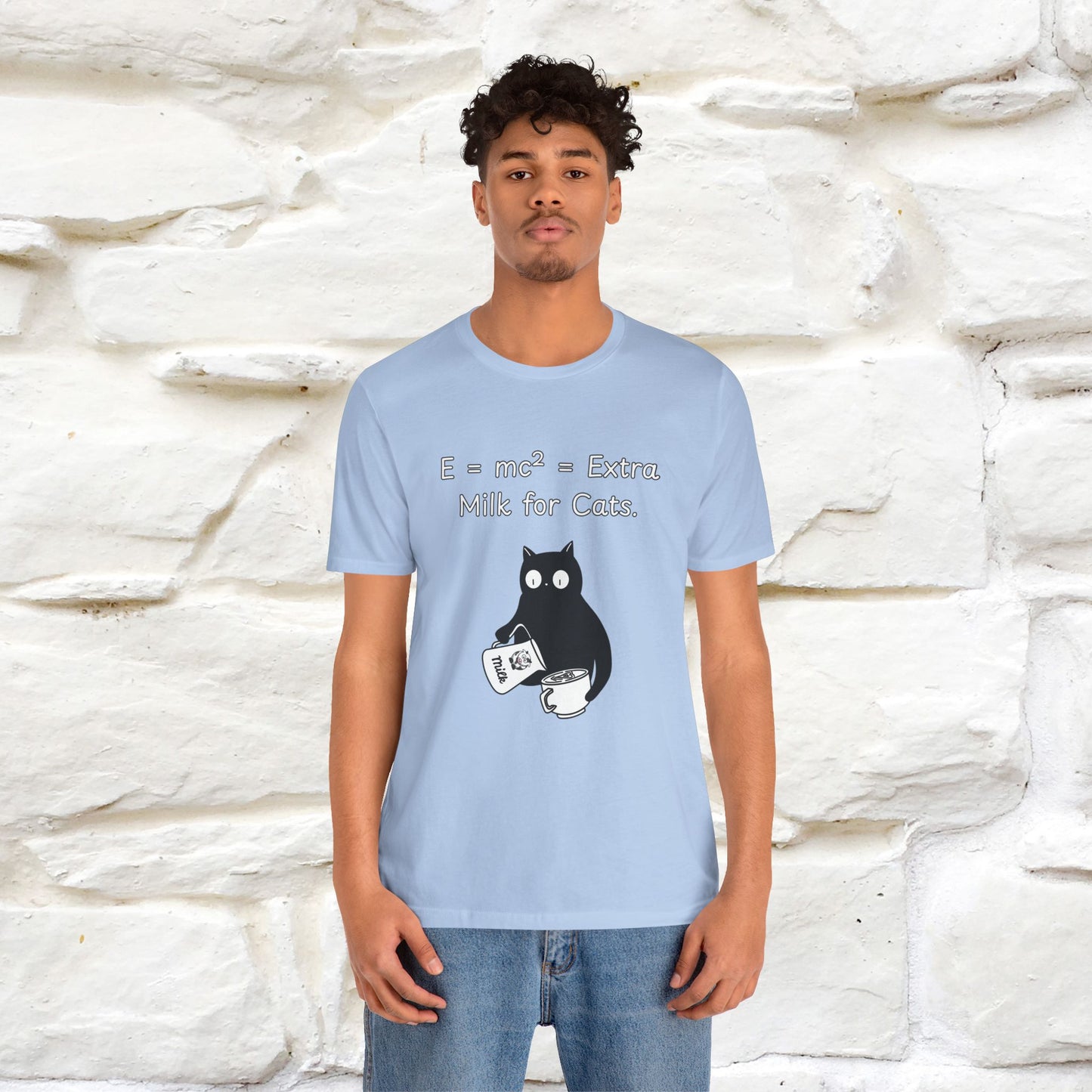 ''E = mc² = Extra Milk for Cats.''| Funny T-Shirt | Nunu&Miao Studio