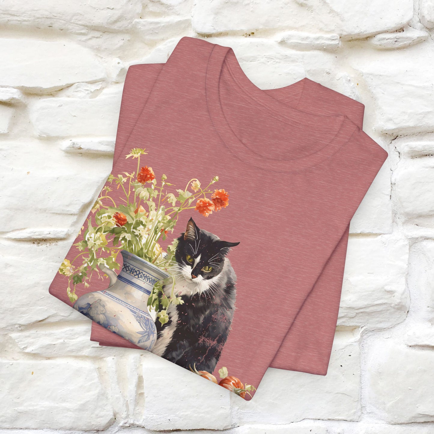 ''THe Cat and The Vase '' T-shirt for Men and Women 100% Cotton* - Nunu&Miao Studio