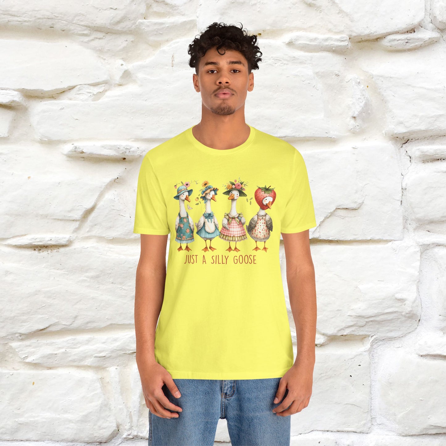 "Just A Silly Goose" Cute T-shirt |Nunu&Miao Studio - Nunu&Miao Studio