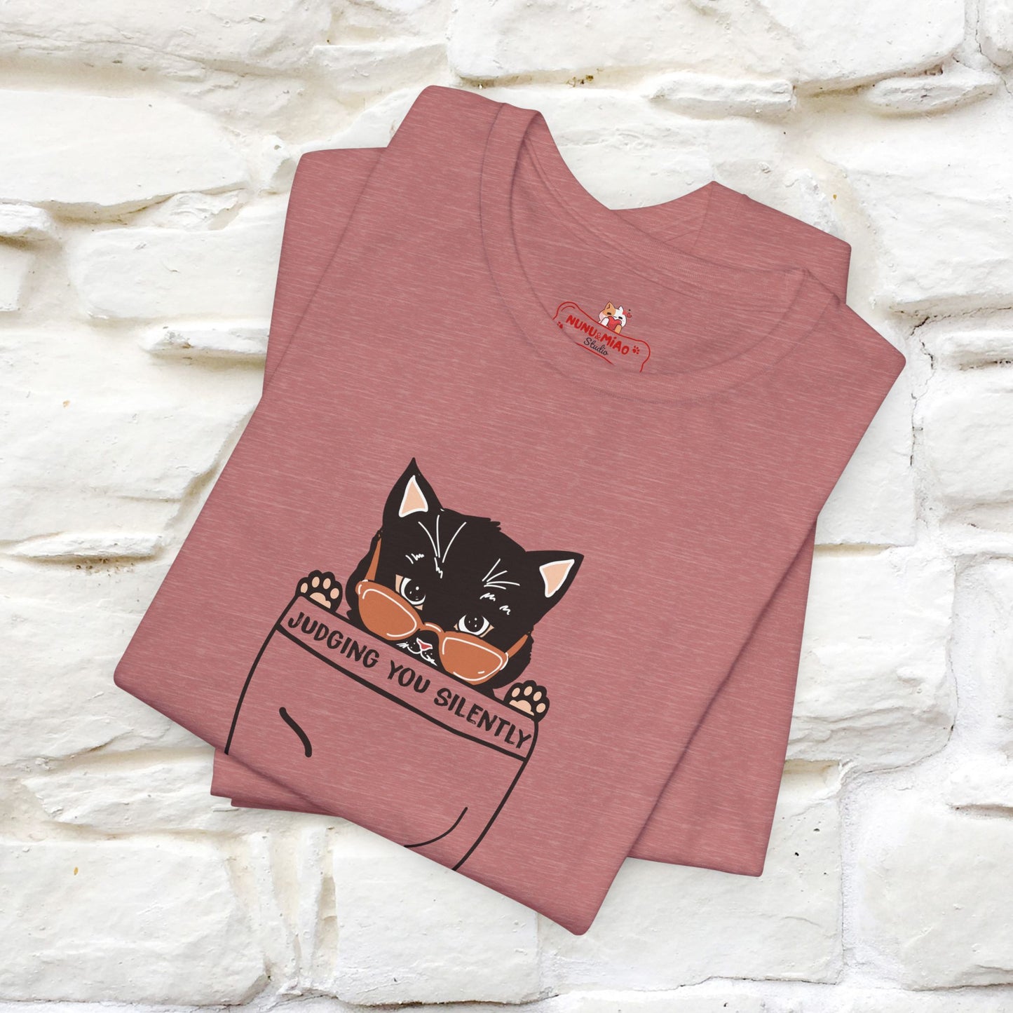 Judging You Silently Cat T-Shirt for Men | 100% Cotton* Funny & Sassy Tee - Nunu&Miao Studio