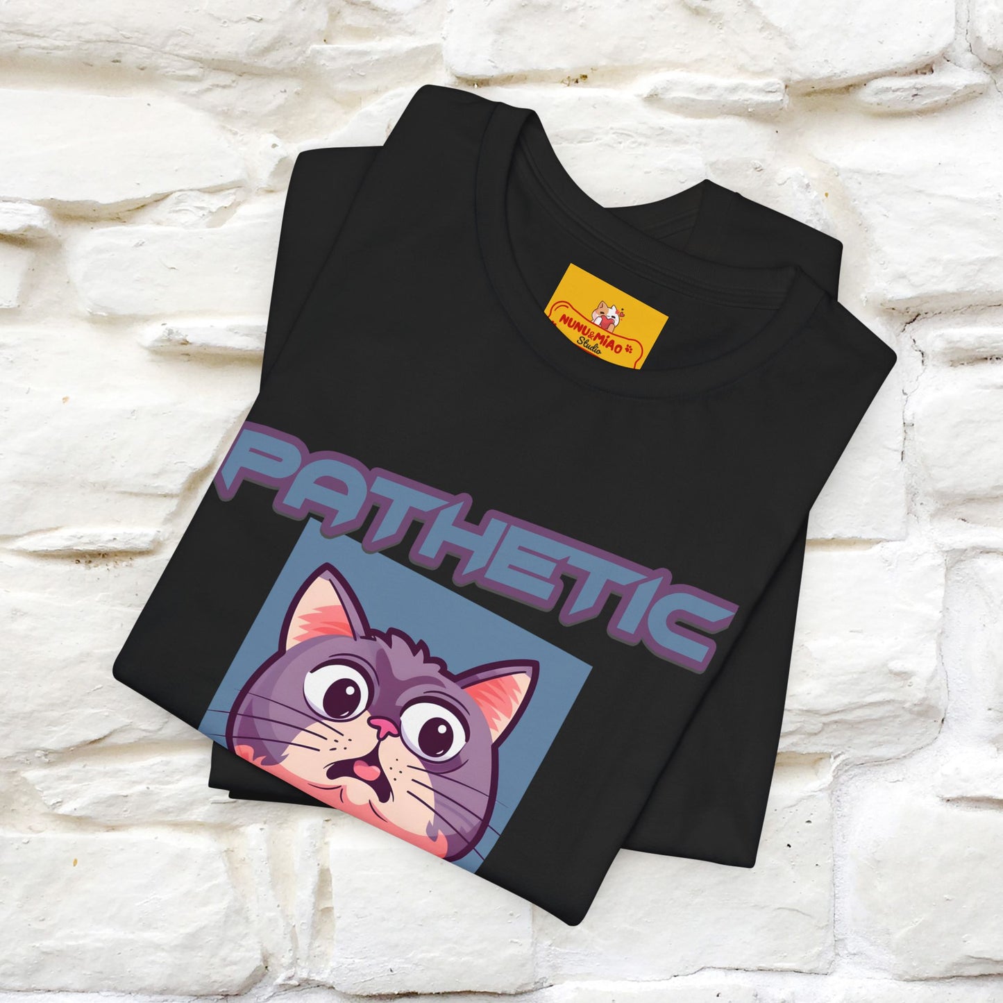 ''Pathetic Human'' | Funny Cat T-Shirt | Nunu&Miao Studio
