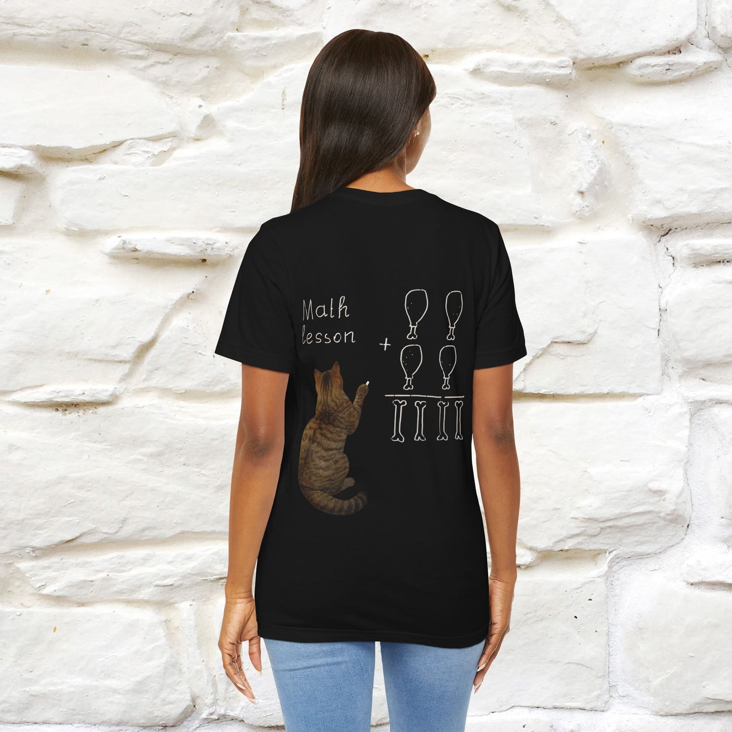 “Math teachers have too many functions.”| Cat T-Shirt | Front & Back Design | Nunu&Miao Studio