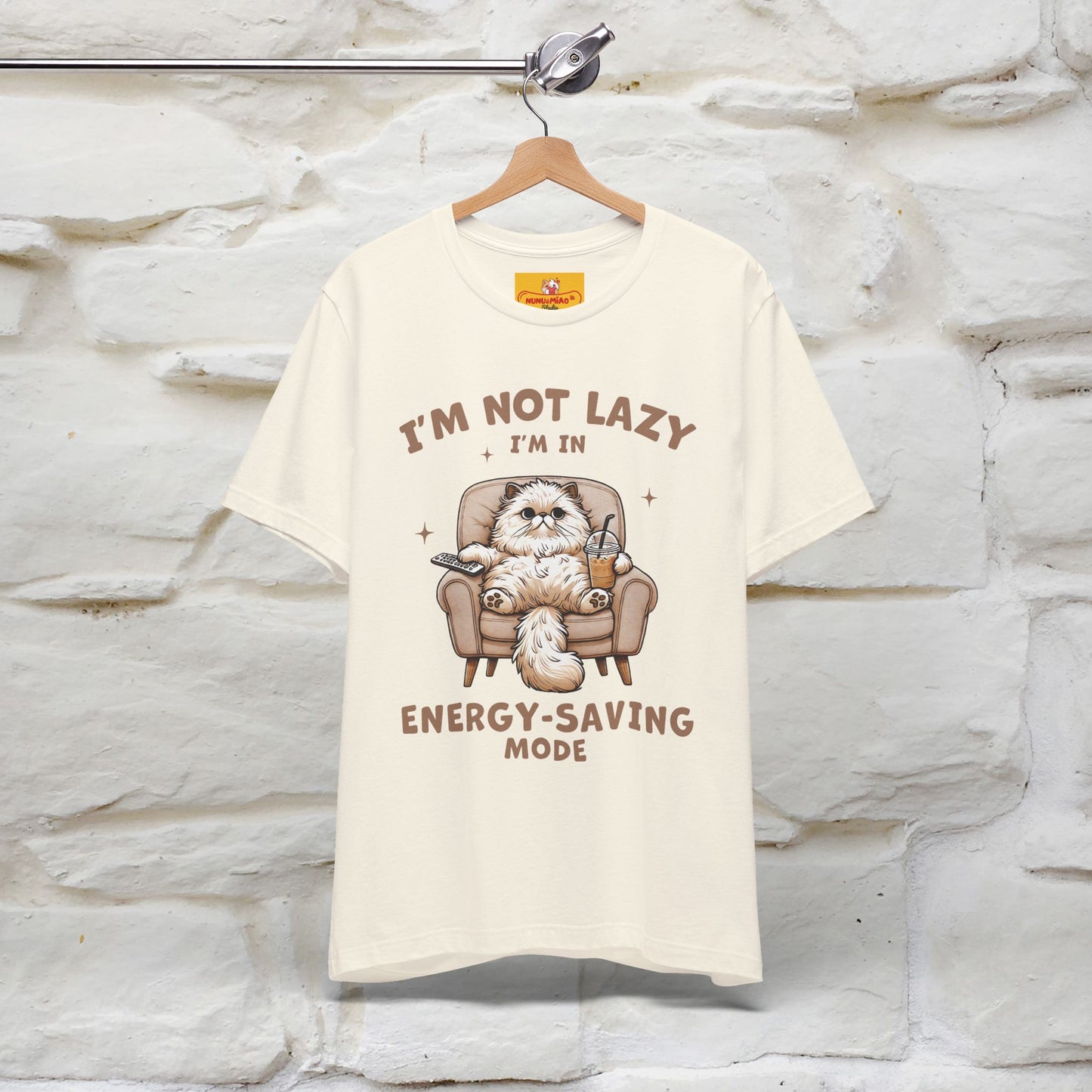 "I'm Not Lazy I'm In Energy-Saving Mode " Cat T-shirt |Nunu&Miao Studio