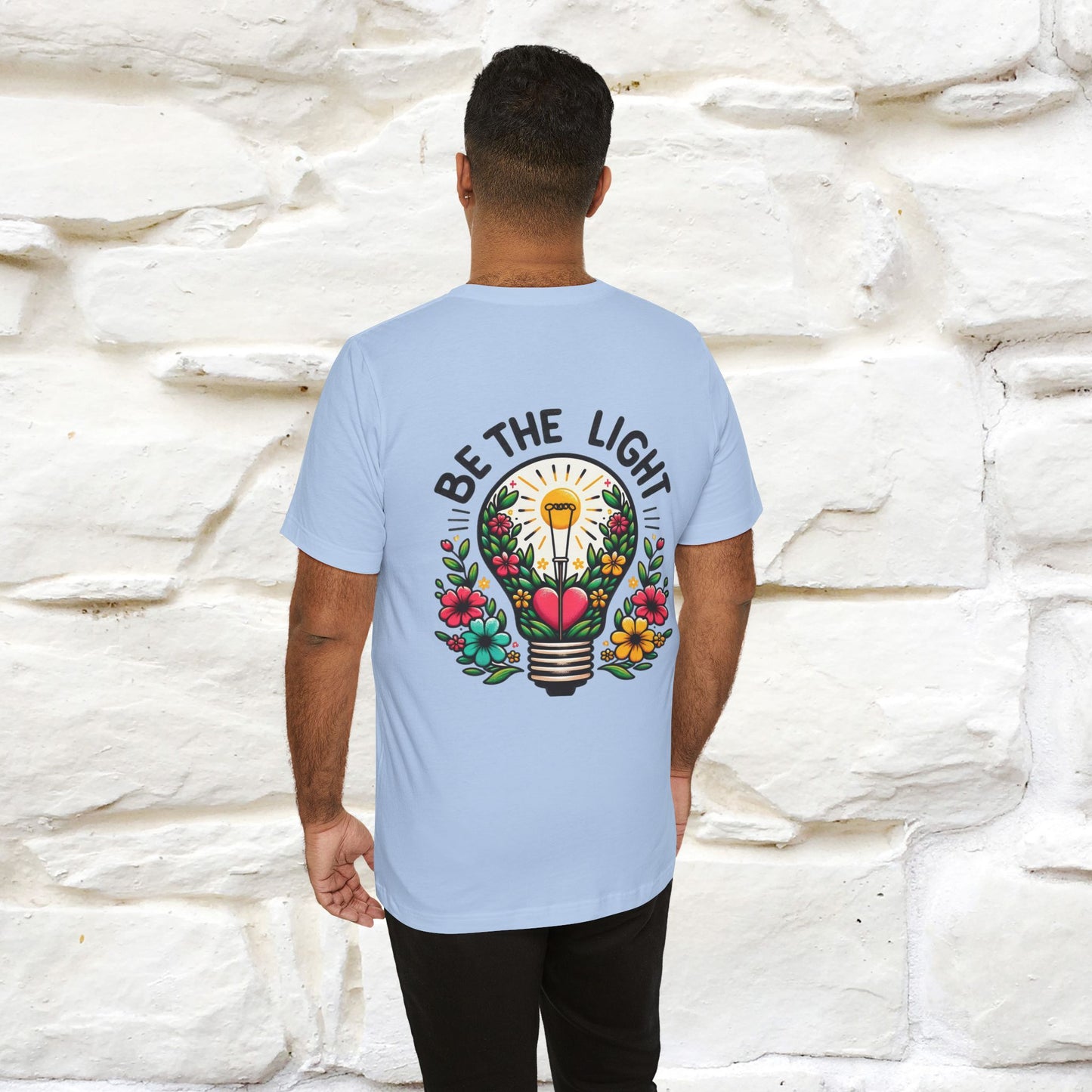 ''Be The Light" Cat T-Shirt| Front & Back Design | Nunu&Miao Studio