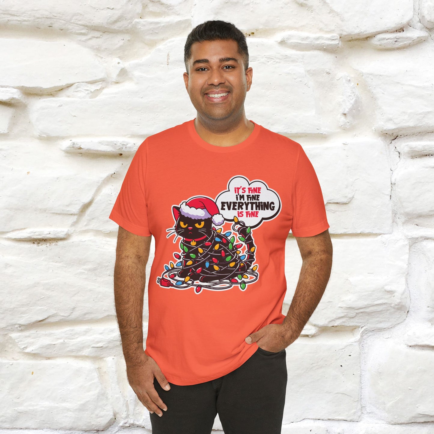 “Everything Is Fine..” | Cat T-Shirt | Nunu&Miao Studio
