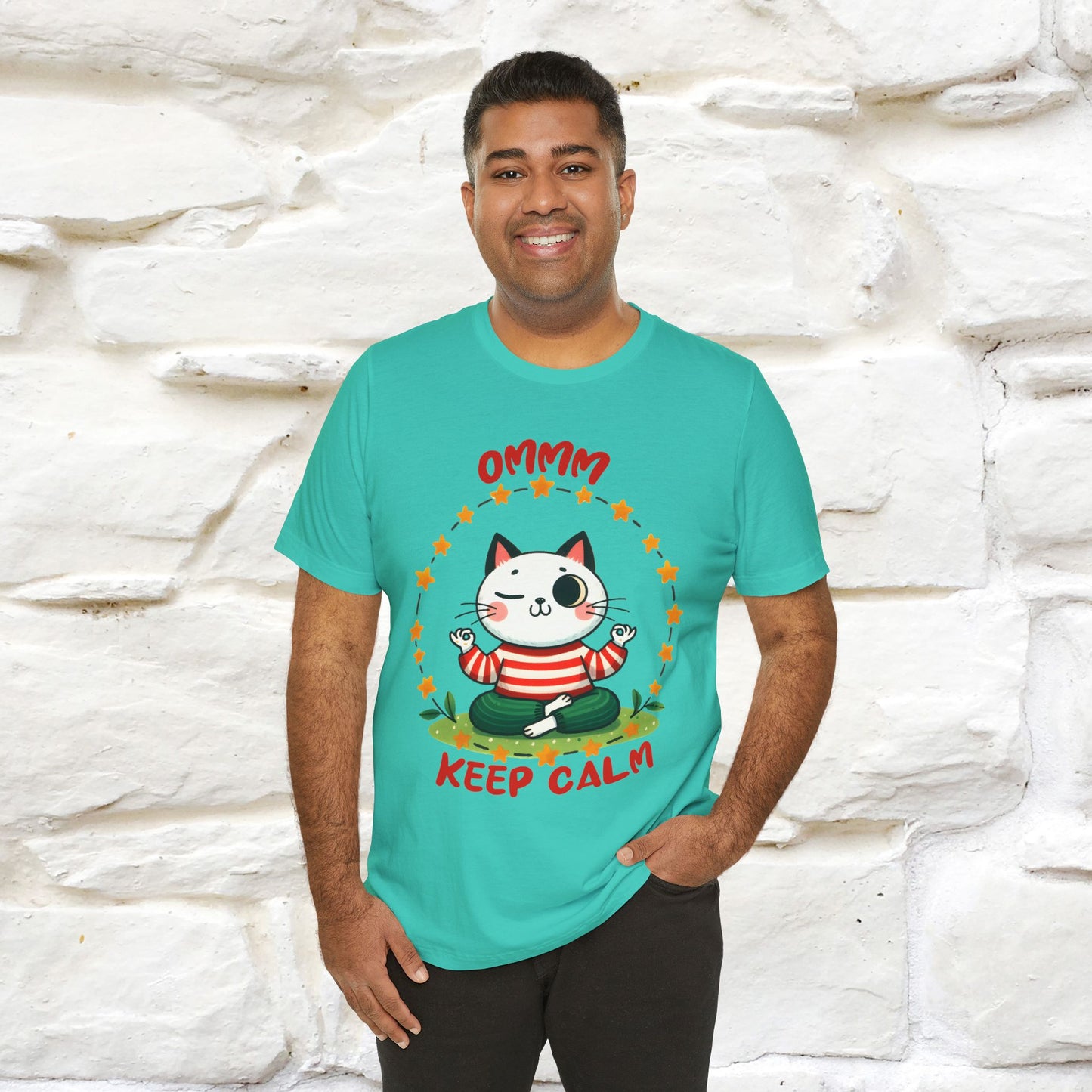 ''Ommm, Keep Calm'' Cat T-Shirt | Nunu&Miao Studio