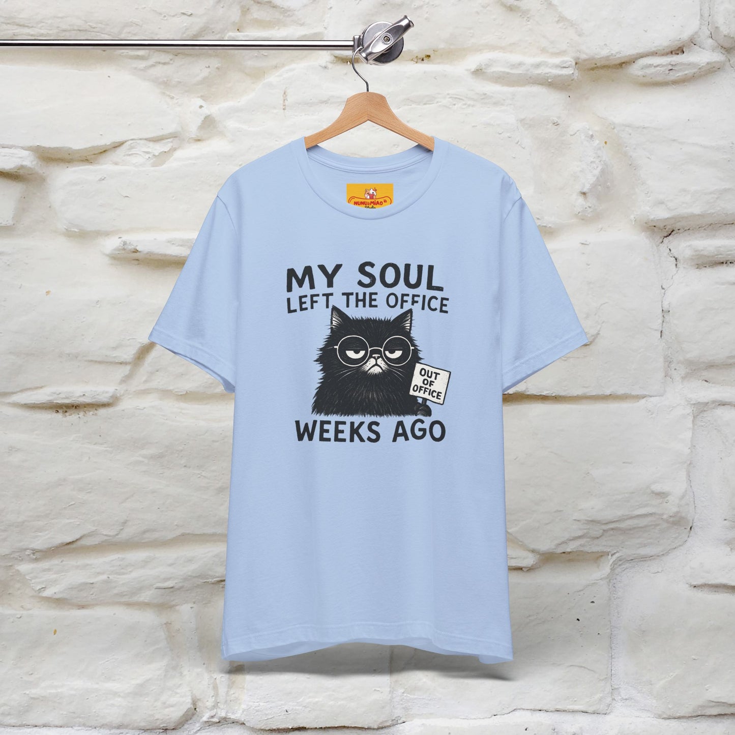 "My Soul Left The Office..." |Funny Cat T-Shirt | Nunu&Miao Studio