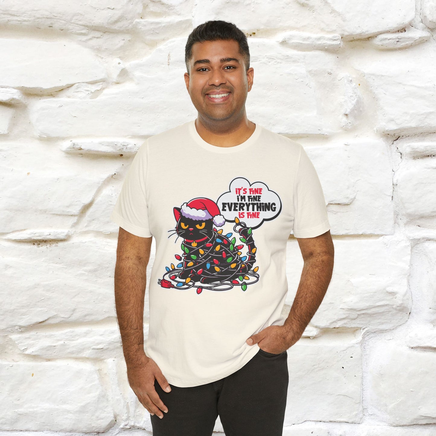 “Everything Is Fine..” | Cat T-Shirt | Nunu&Miao Studio