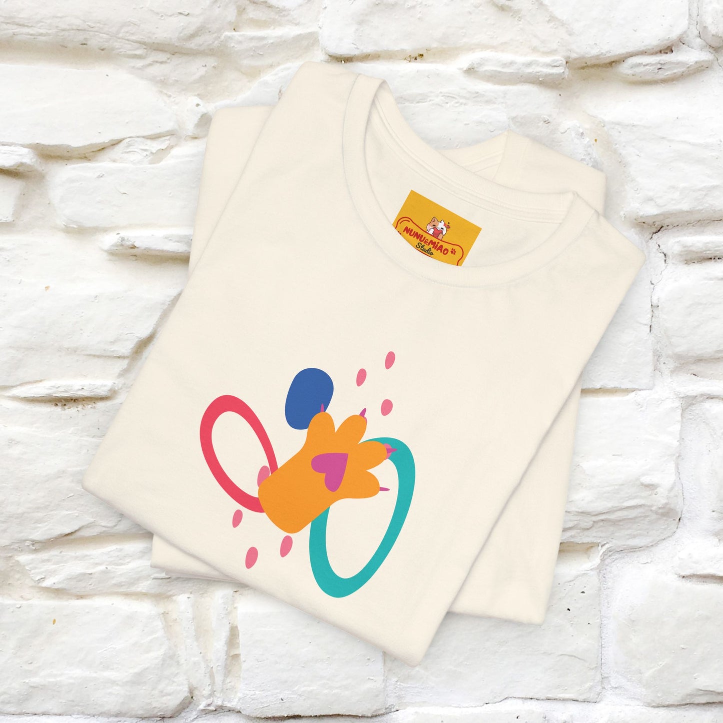 ''The Power Of Meow'' Cat T-Shirt Front and Back Design | Nunu&Miao Studio