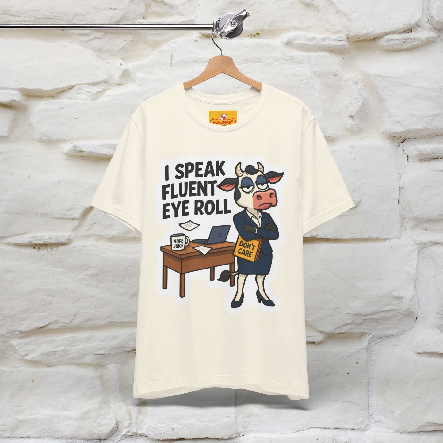 ''I Speak Fluent Eye Roll ''| Sarcastic Cat T-Shirt | Nunu&Miao Studio