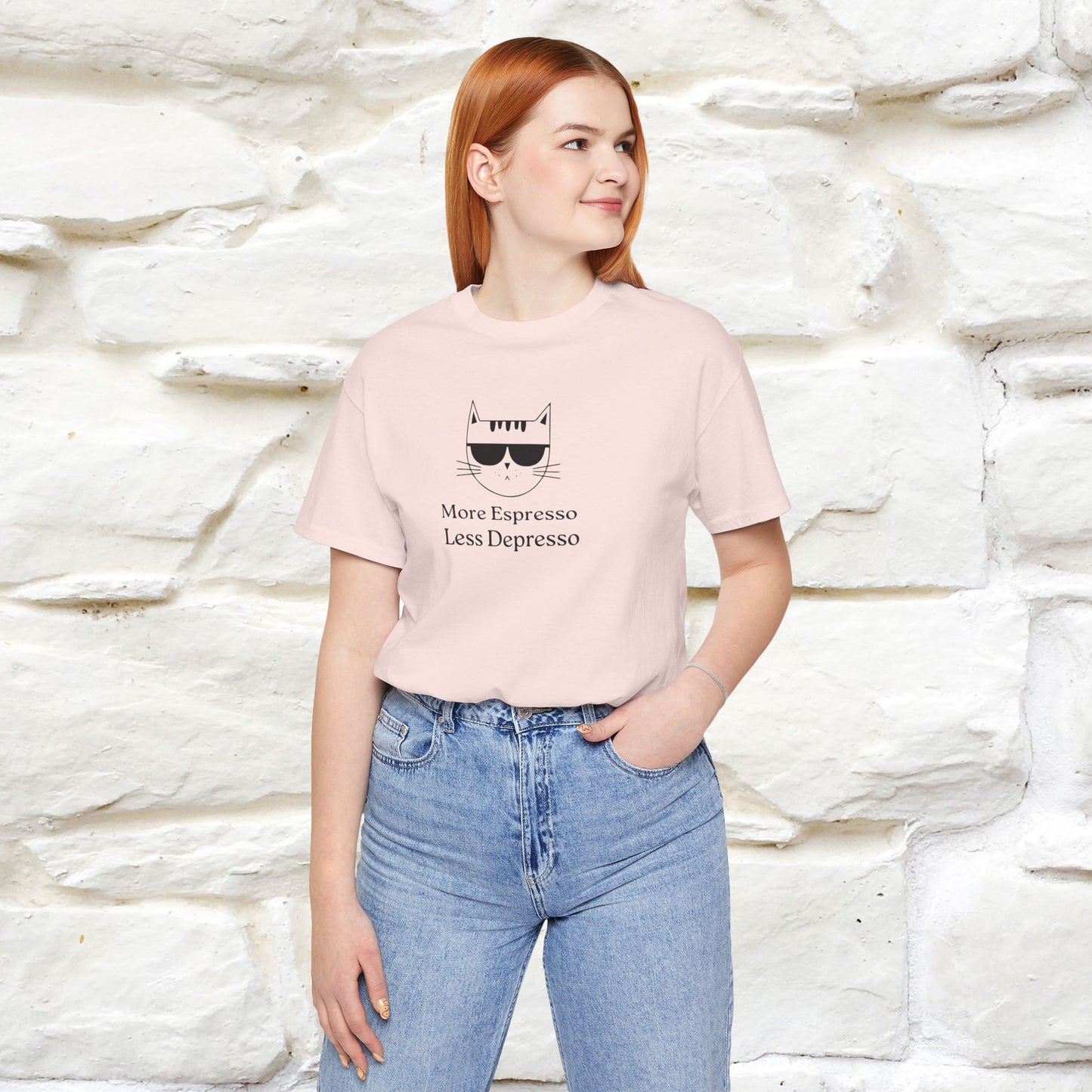 "More Espresso Less Depresso" |Cat T-Shirt | Nunu&Miao Studio