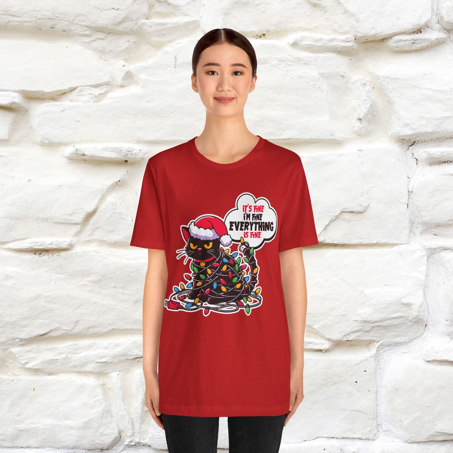 “Everything Is Fine..” | Cat T-Shirt | Nunu&Miao Studio
