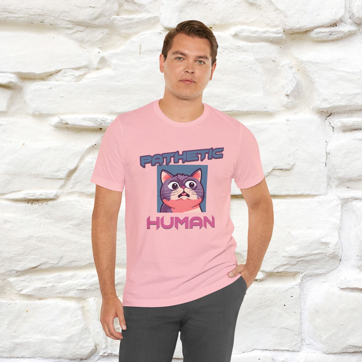 ''Pathetic Human'' | Funny Cat T-Shirt | Nunu&Miao Studio