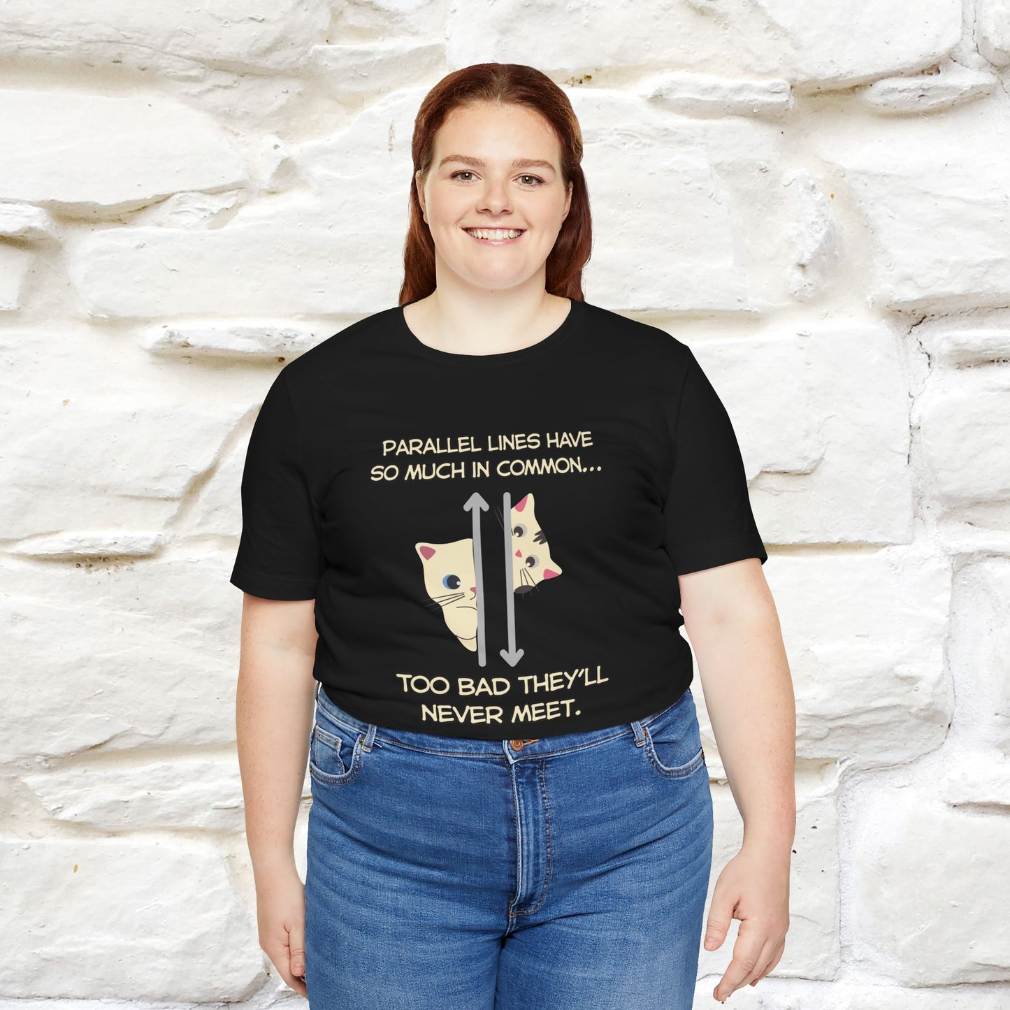 “Parallel lines have so much in common…''| Funny T-Shirt | Nunu&Miao Studio
