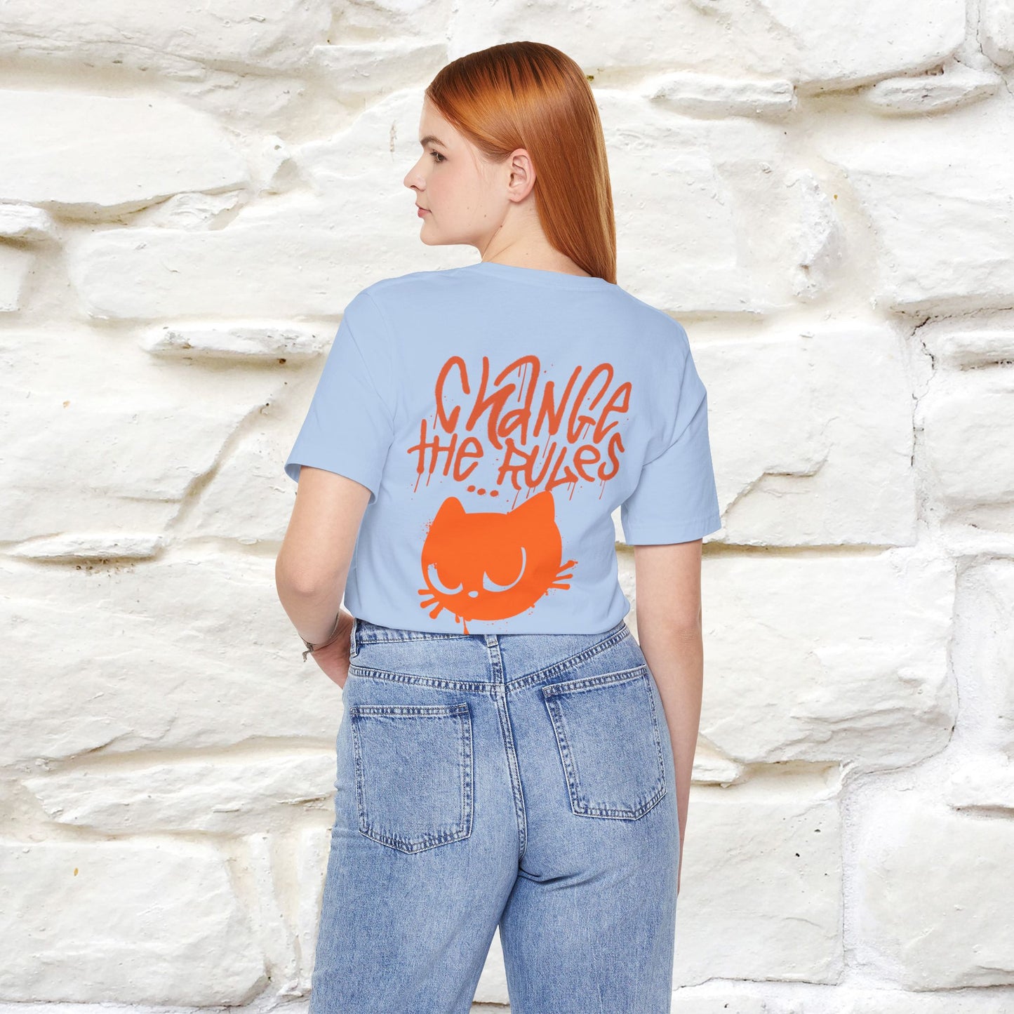 ''Change The Rules'' - Cat T-shirt -Nunu&Miao Studio