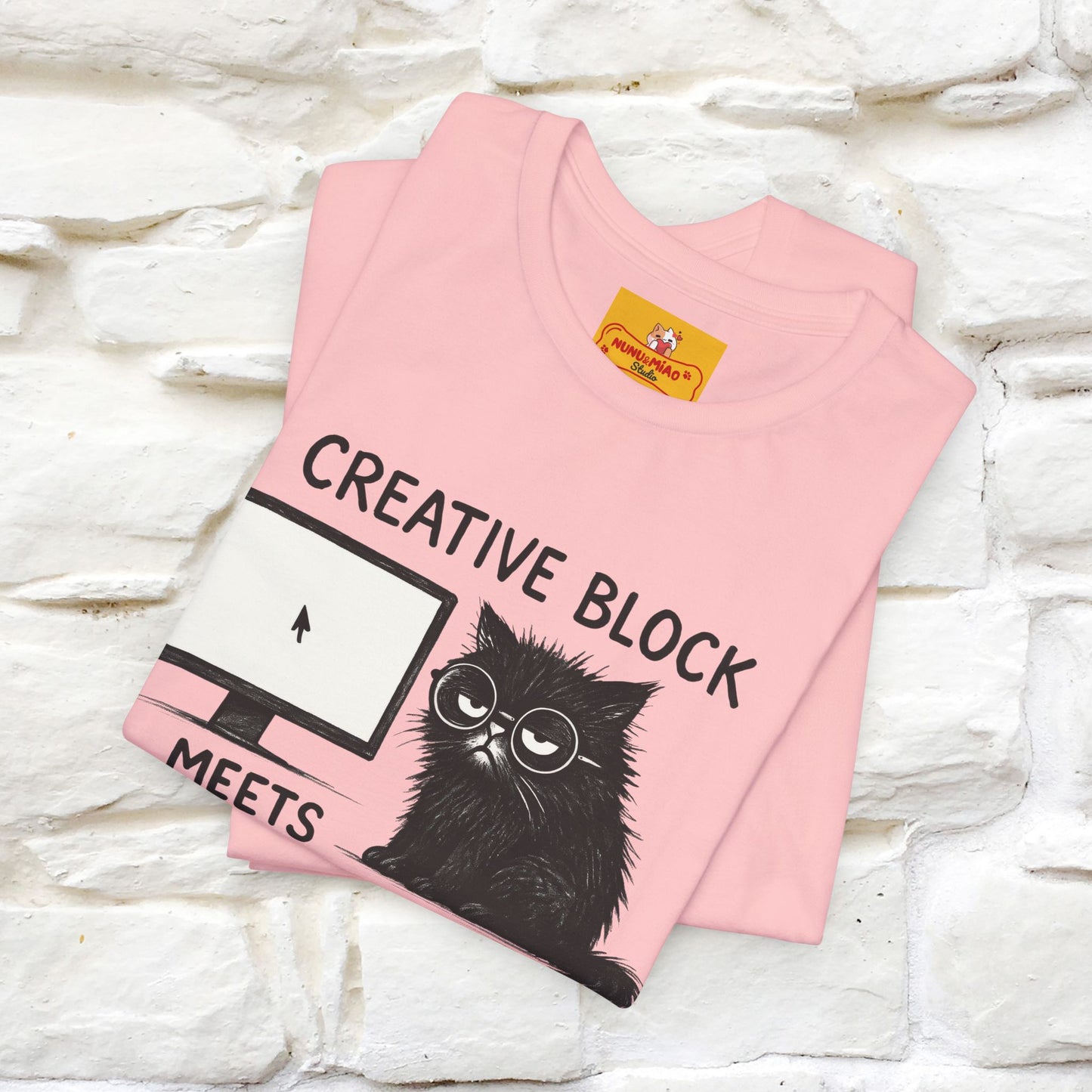 "Creative Block Meets Deadline..." |Cat T-Shirt | Nunu&Miao Studio