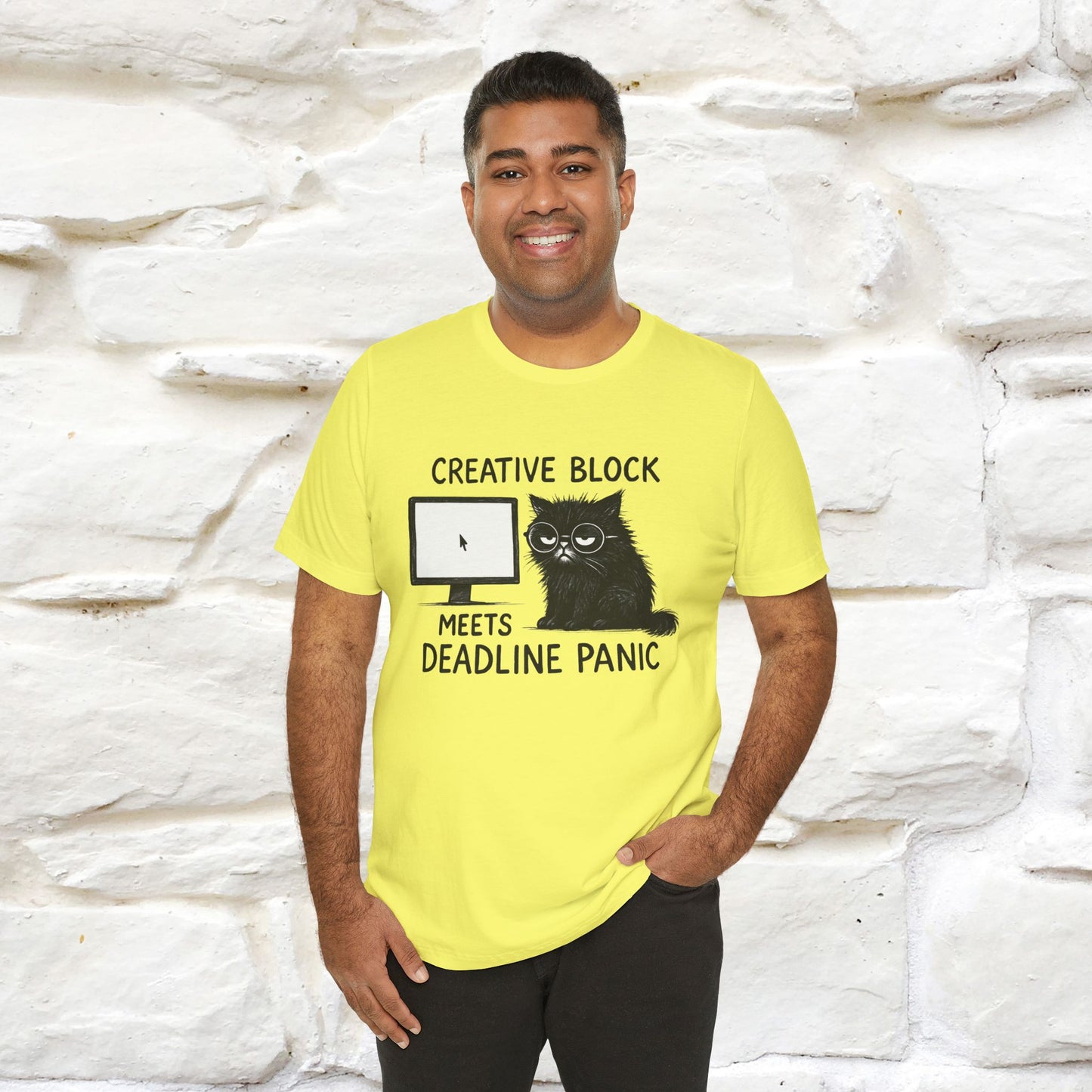 "Creative Block Meets Deadline..." |Cat T-Shirt | Nunu&Miao Studio
