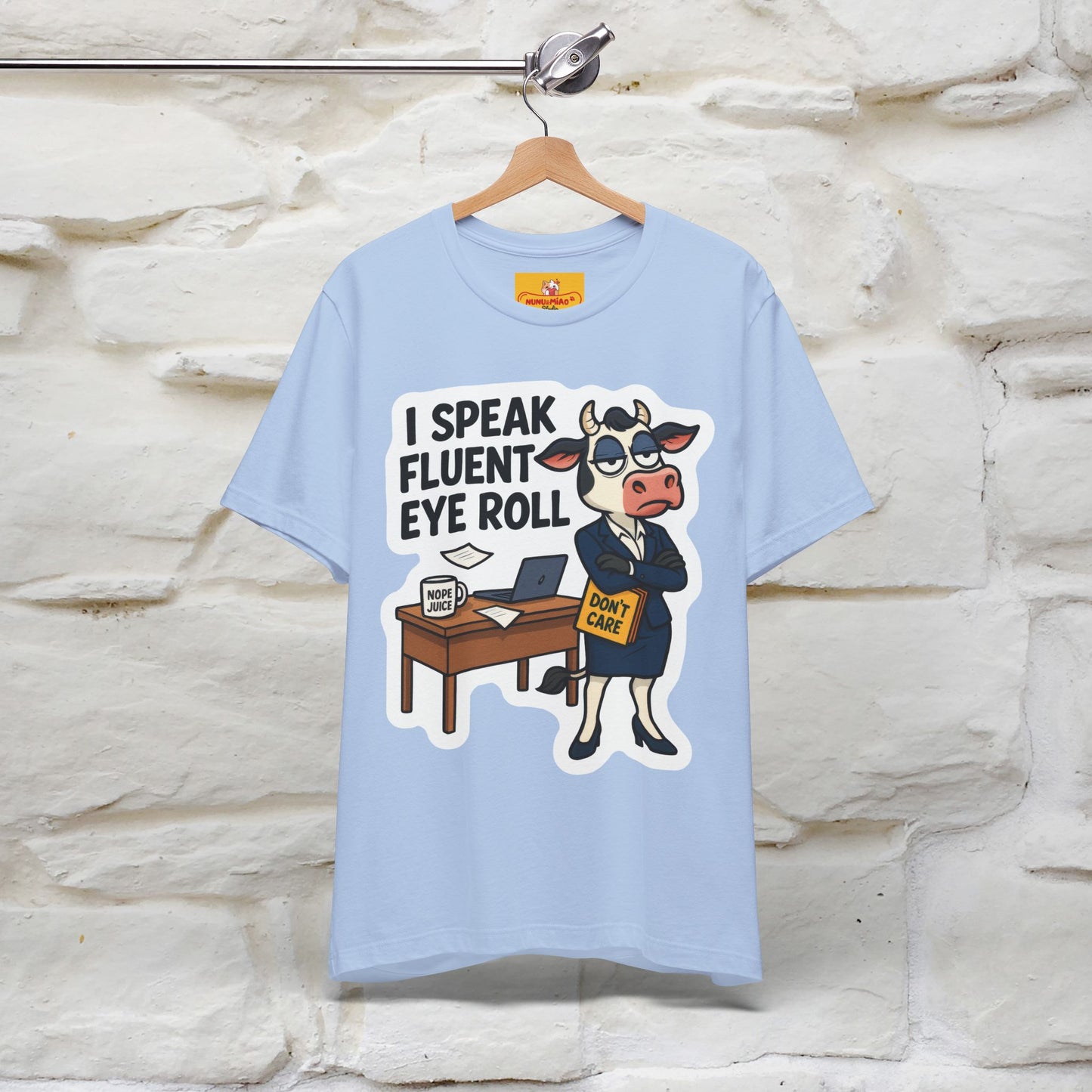 ''I Speak Fluent Eye Roll ''| Sarcastic Cat T-Shirt | Nunu&Miao Studio
