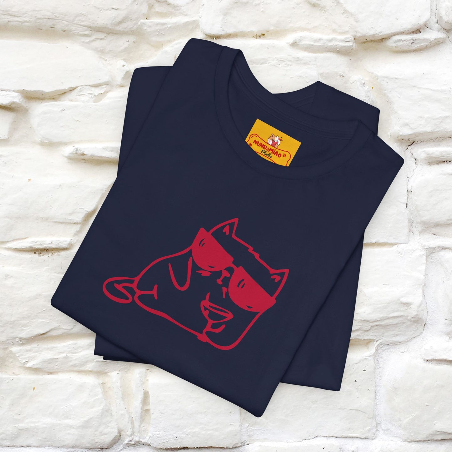 "I’m Happy, Which Often Looks Like Crazy" Cat T-Shirt| Front & Back Design | Nunu&Miao Studio