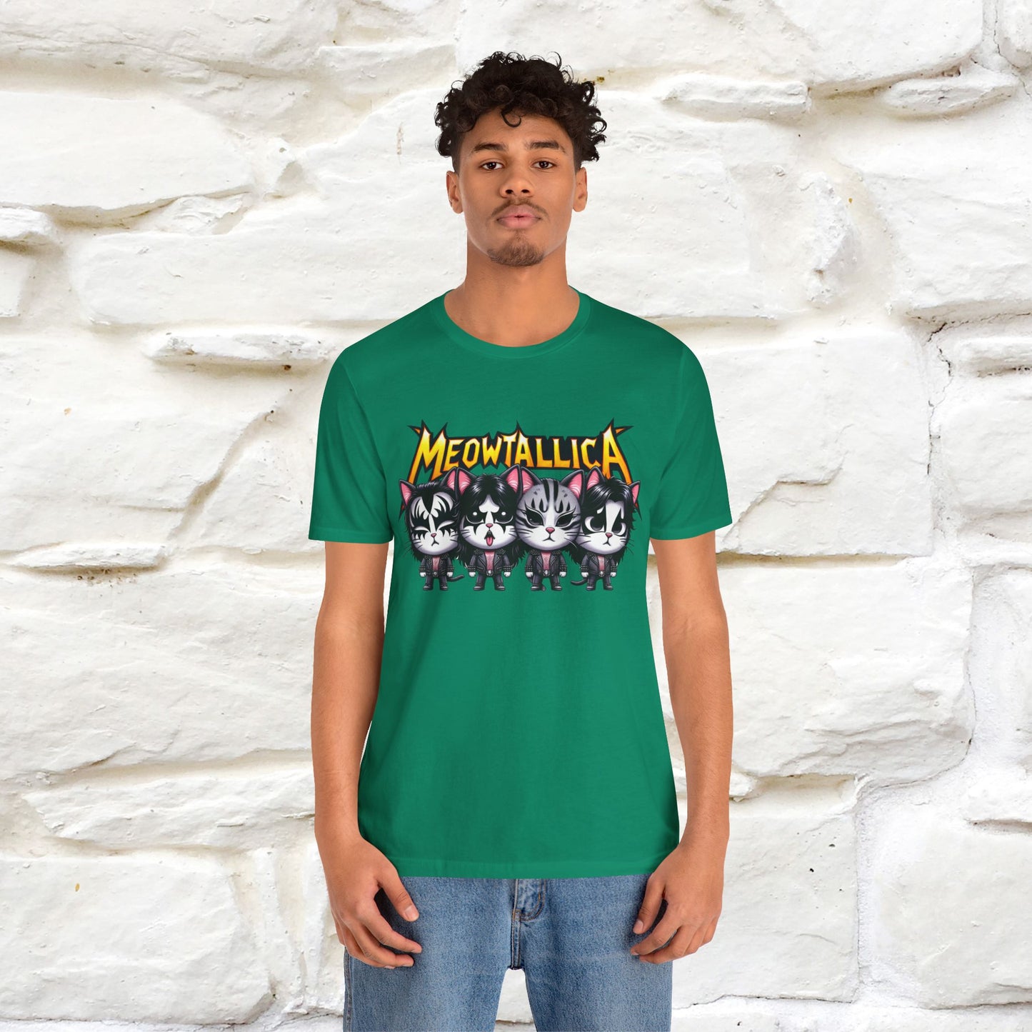 Meowtallica T-Shirt | Rock-Inspired Cat Tee| Nunu&Miao Studio - Nunu&Miao Studio