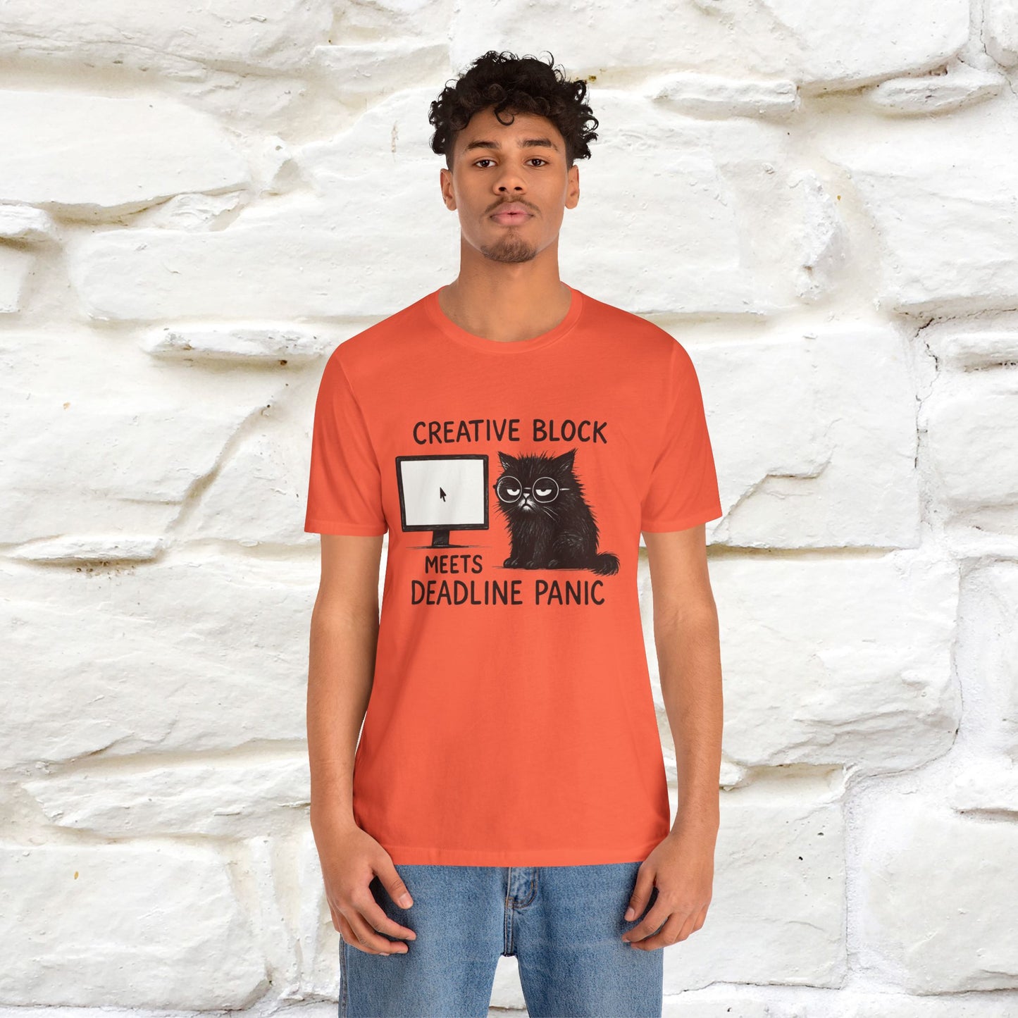 "Creative Block Meets Deadline..." |Cat T-Shirt | Nunu&Miao Studio