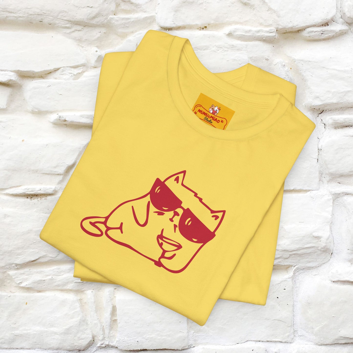 "I’m Happy, Which Often Looks Like Crazy" Cat T-Shirt| Front & Back Design | Nunu&Miao Studio