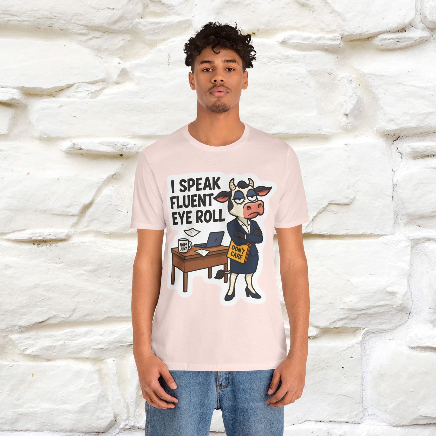 ''I Speak Fluent Eye Roll ''| Sarcastic Cat T-Shirt | Nunu&Miao Studio