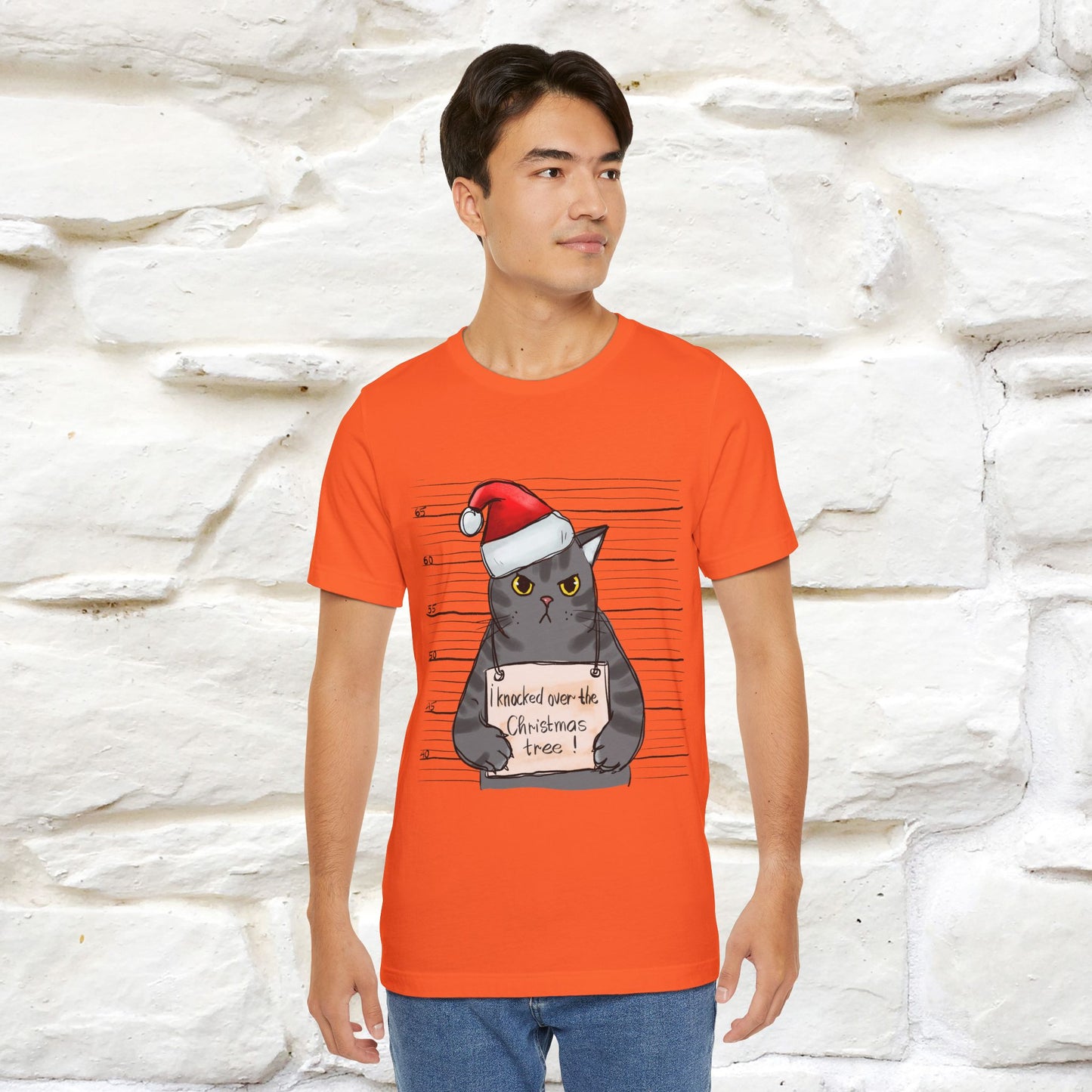 "I Knocked Over The Christmas Tree " |Funny Cat T-Shirt | Nunu&Miao Studio