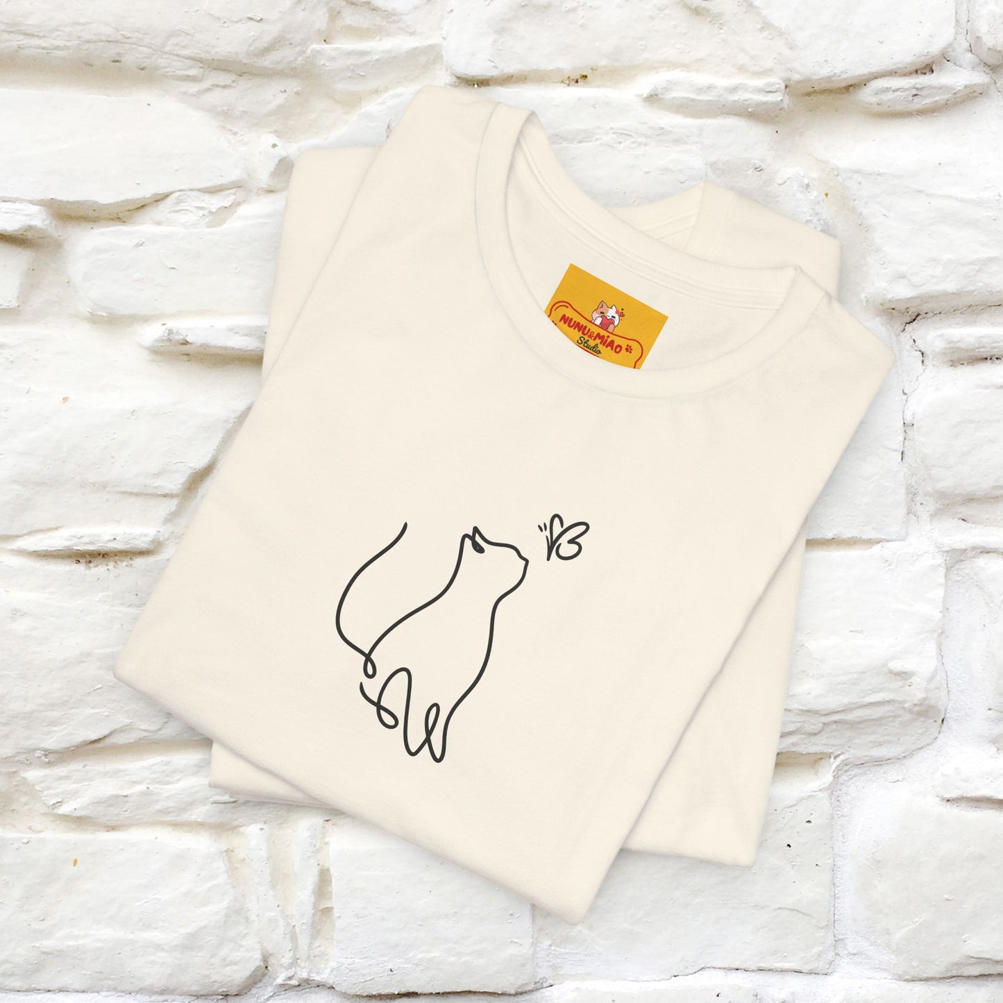 "Let Your Dreams Blossom'' Cat T-Shirt Front and Back Design | Nunu&Miao Studio
