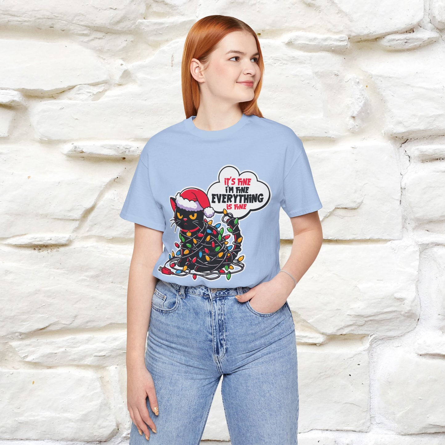 “Everything Is Fine..” | Cat T-Shirt | Nunu&Miao Studio