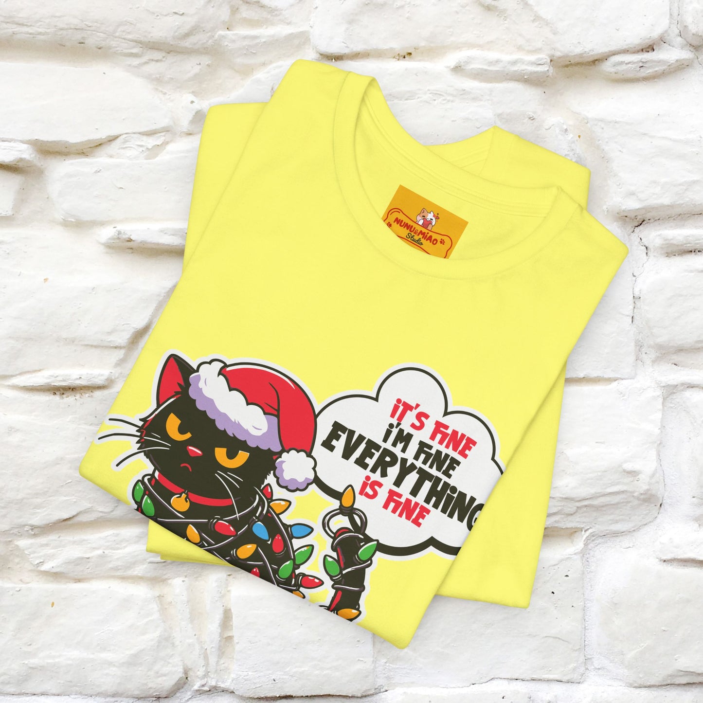 “Everything Is Fine..” | Cat T-Shirt | Nunu&Miao Studio