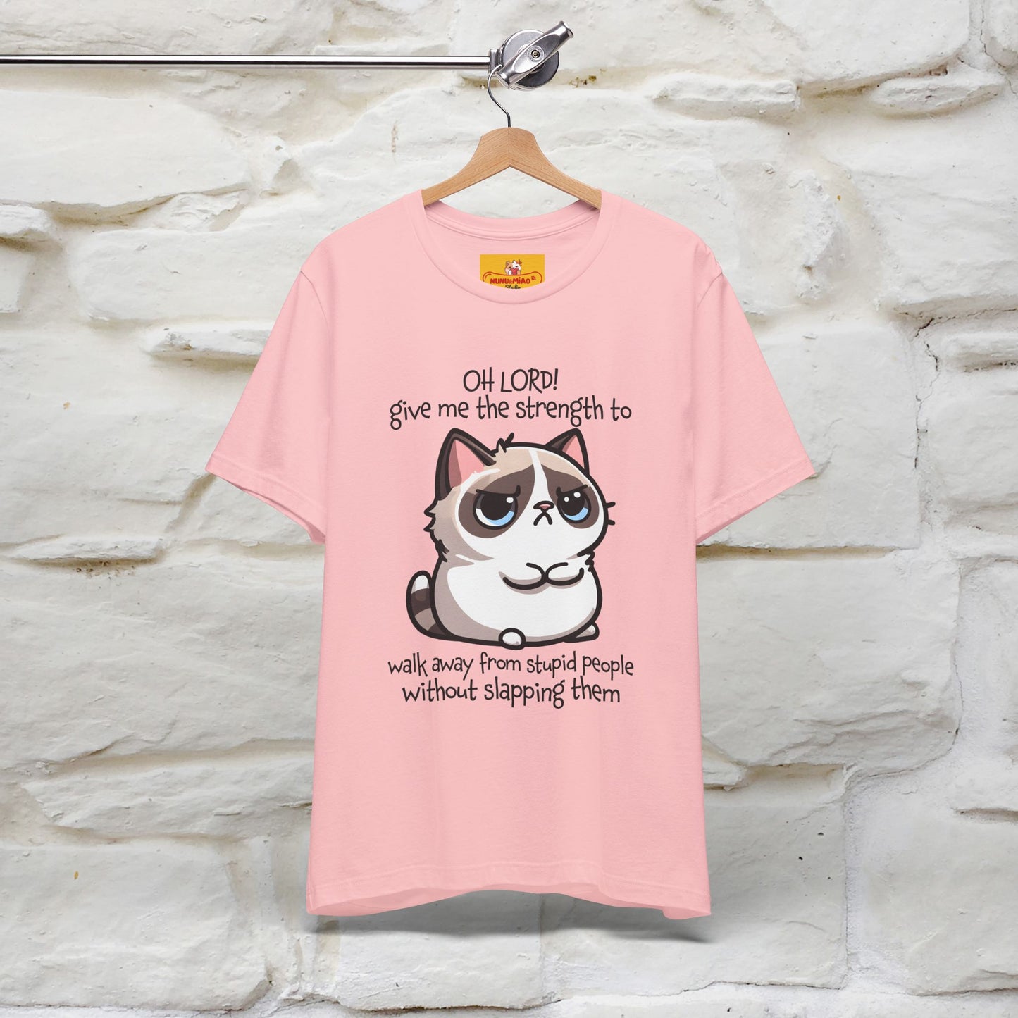 ''Oh Lord! Give Me Strength to ...'' Cat T-Shirt | | Nunu&Miao Studio