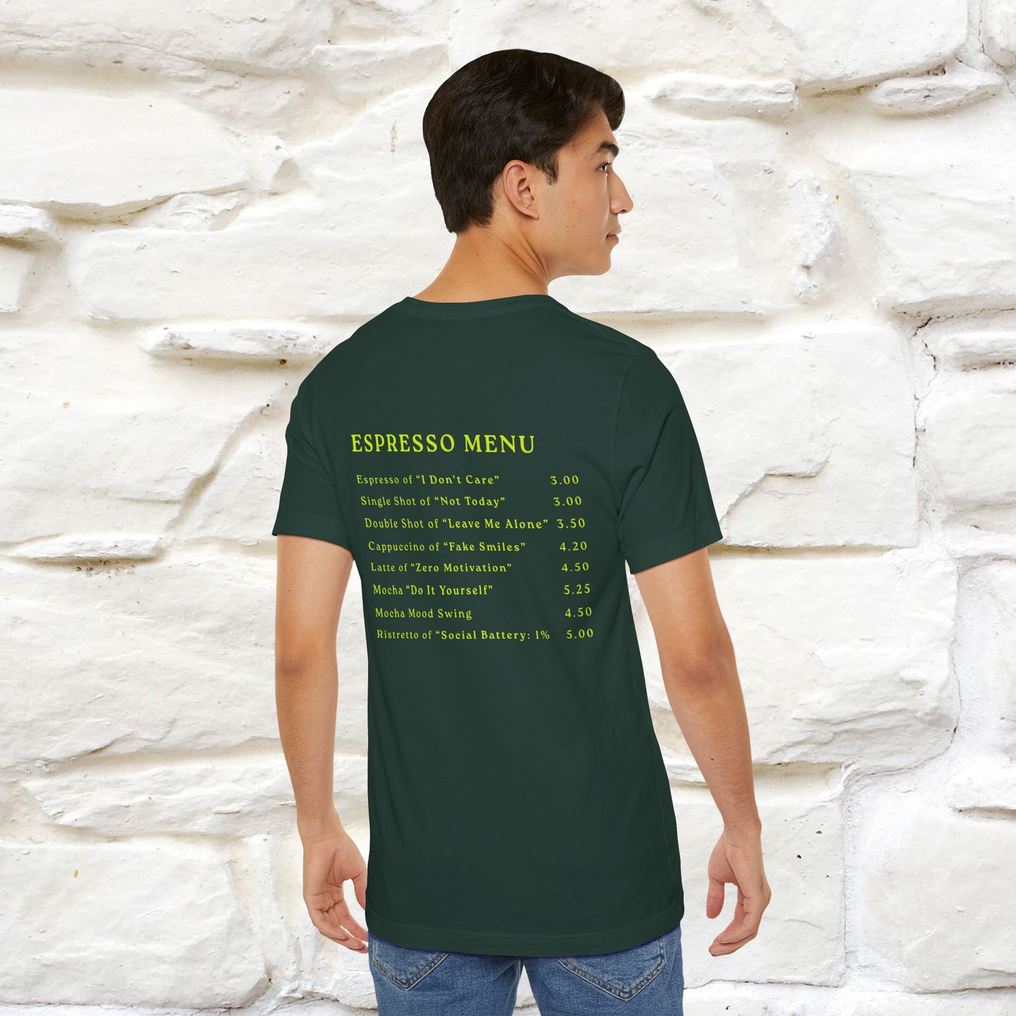 "More Espresso Less Depresso" |Cat T-Shirt | Nunu&Miao Studio