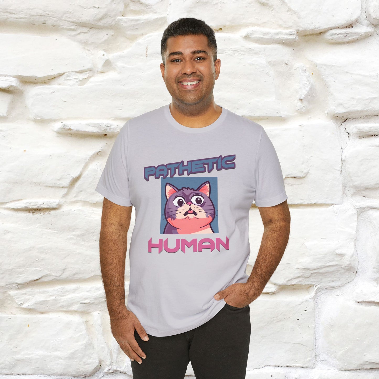 ''Pathetic Human'' | Funny Cat T-Shirt | Nunu&Miao Studio