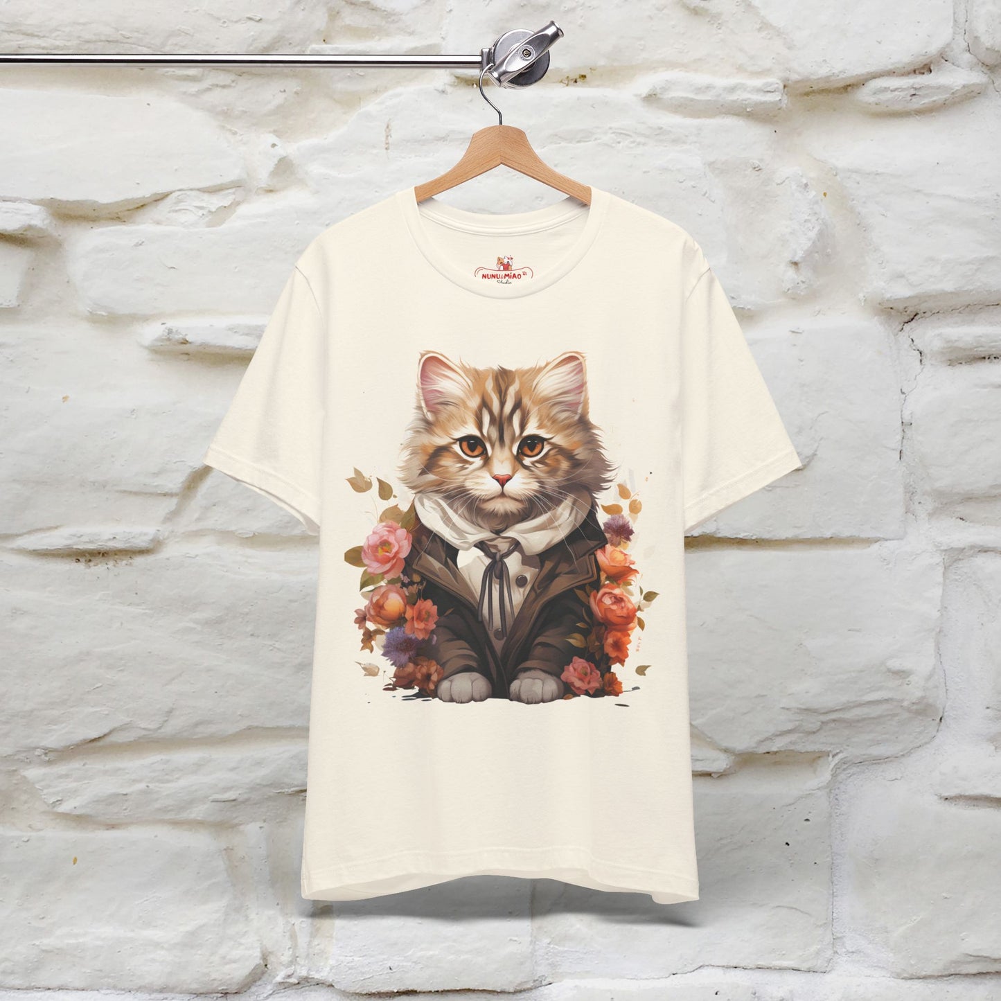 "Mr. Meow" Elegant Cat T-Shirt for Men & Women | 100% Cotton* - Nunu&Miao Studio