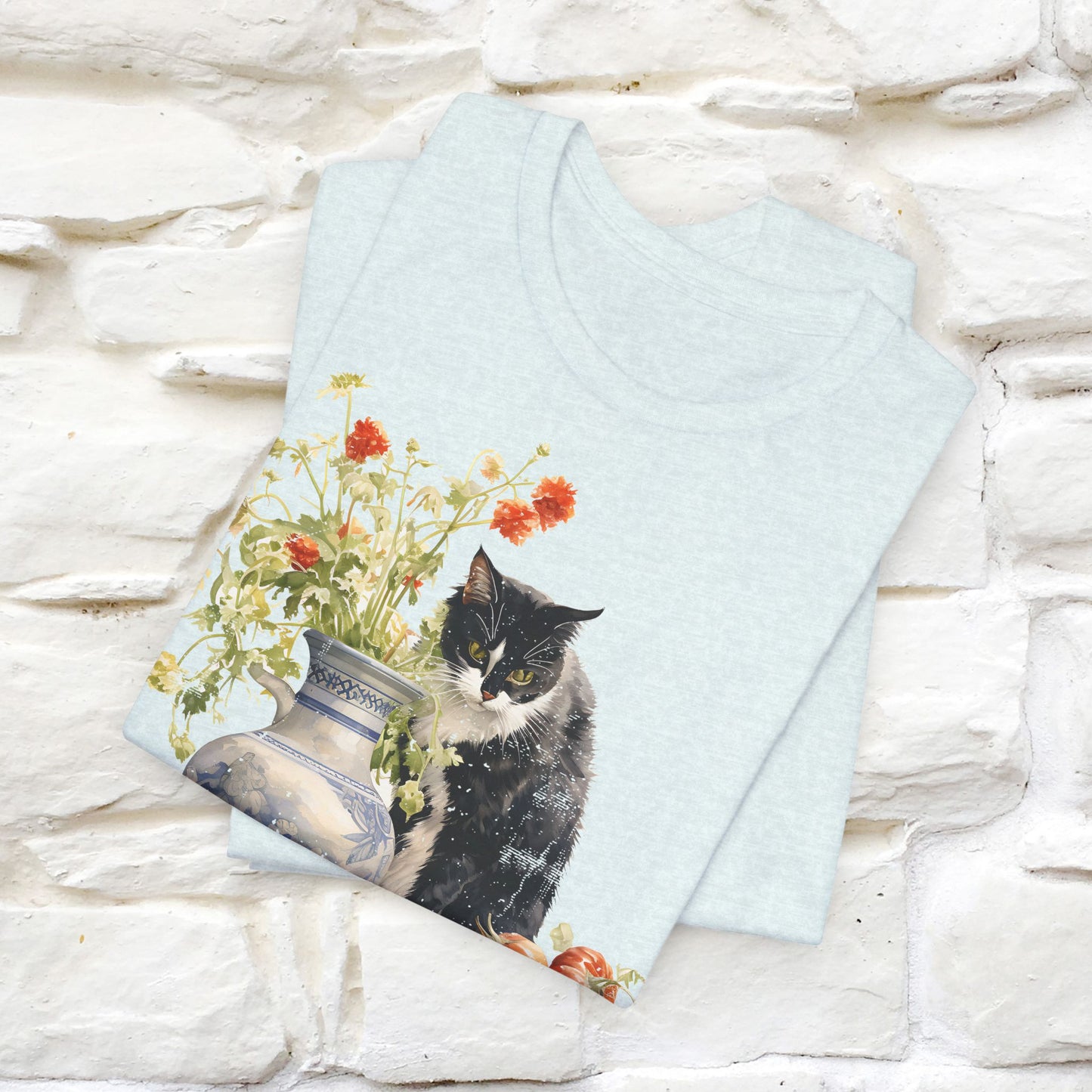 ''THe Cat and The Vase '' T-shirt for Men and Women 100% Cotton* - Nunu&Miao Studio